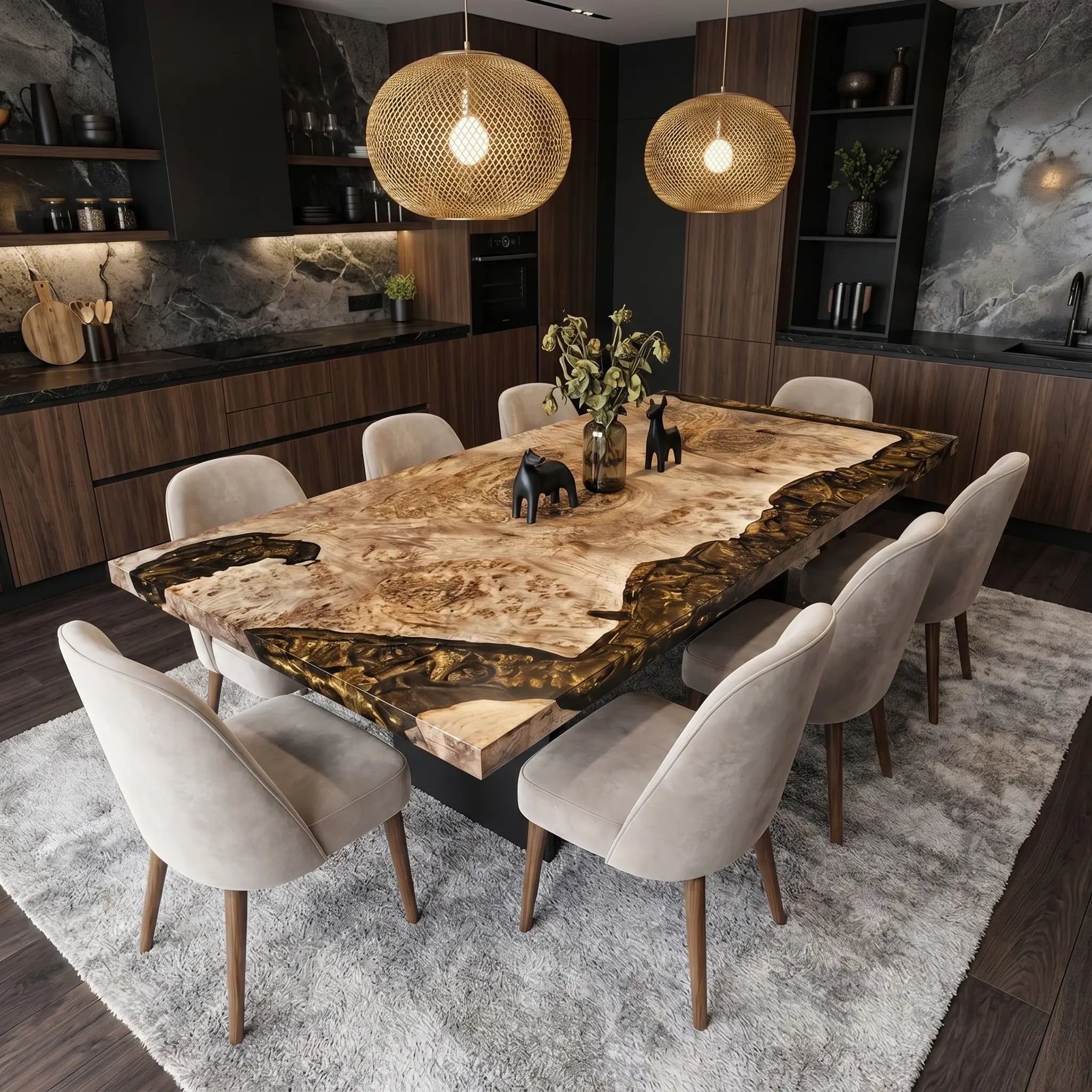 Custom-Poplar-Epoxy-Resin-River-Table-Gold-Resin-POP-73-19