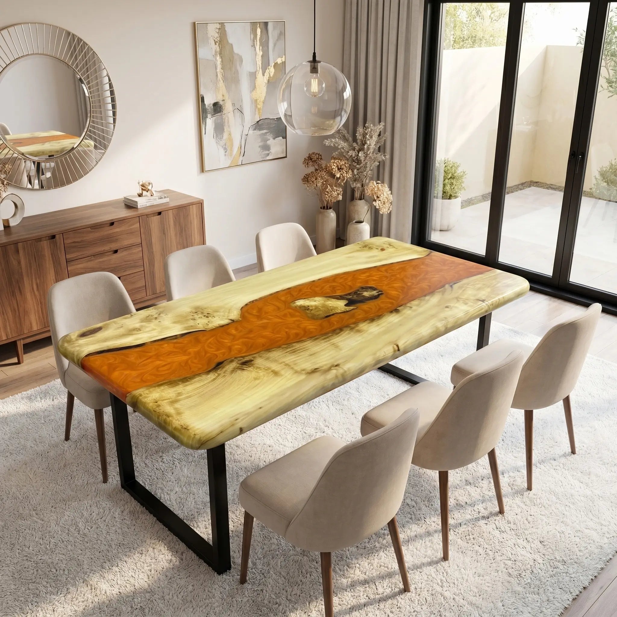 Custom-Poplar-Epoxy-Resin-River-Table-Orange-KLT-56-20