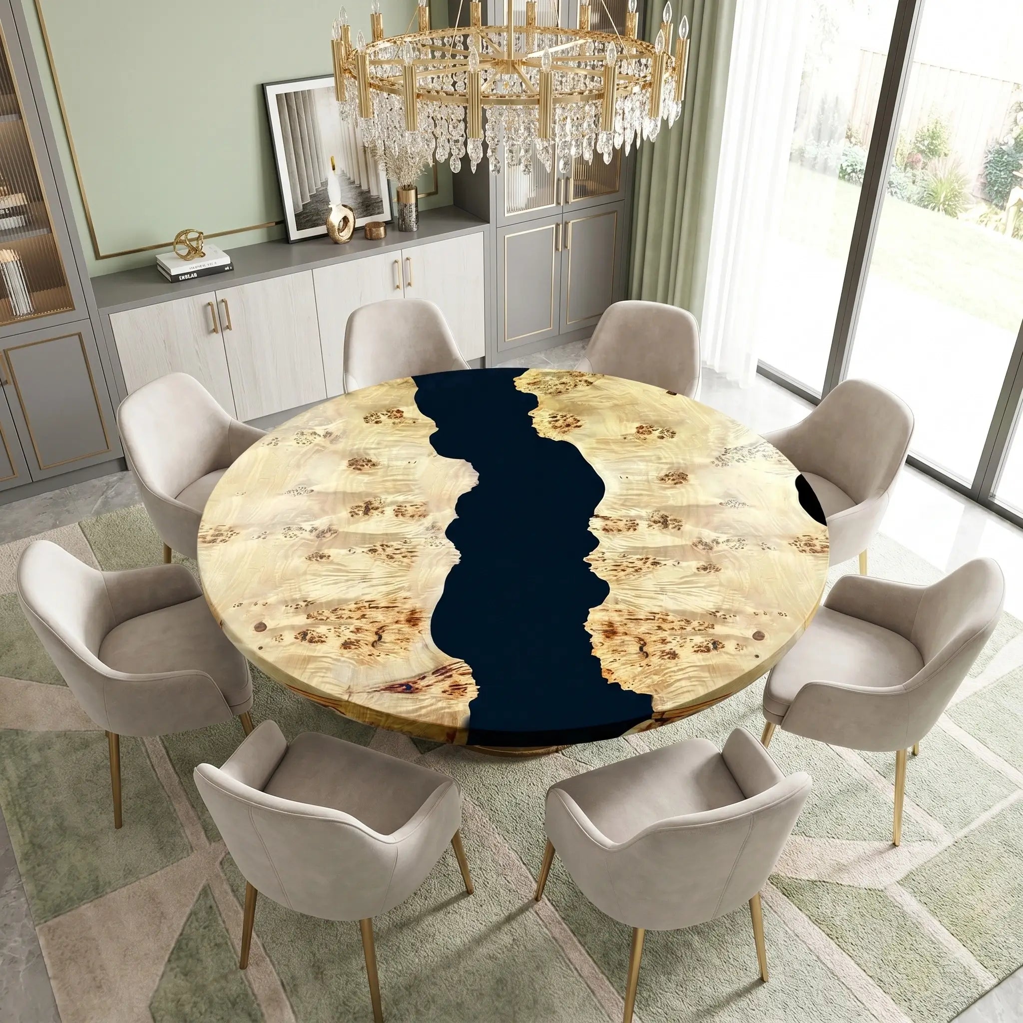 Custom-Poplar-Epoxy-Resin-Round-Coffee-Table-Black-Resin-ORT-94-21