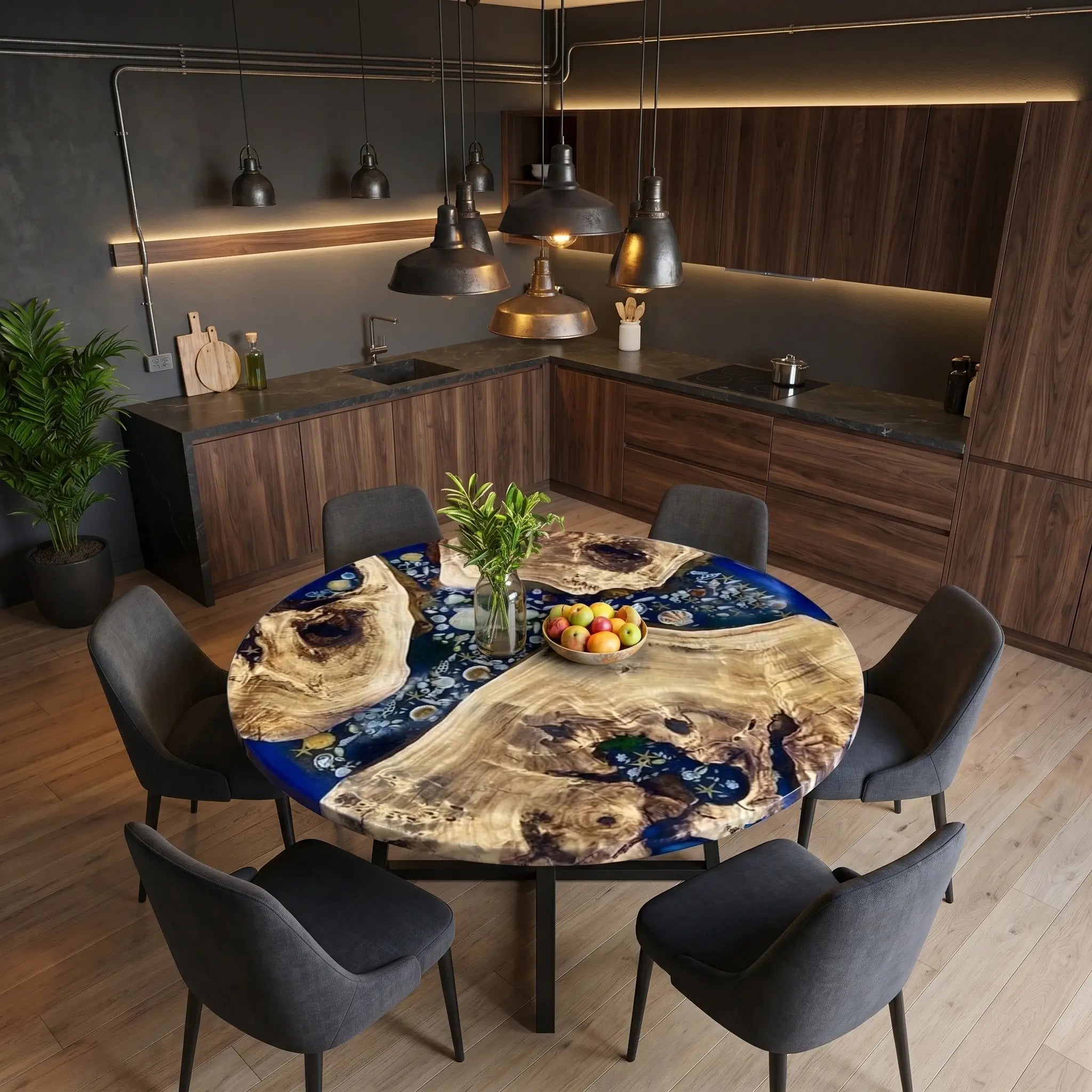 Custom-Poplar-Epoxy-Resin-Round-Coffee-Table-Blue-Resin-CXT-58-22