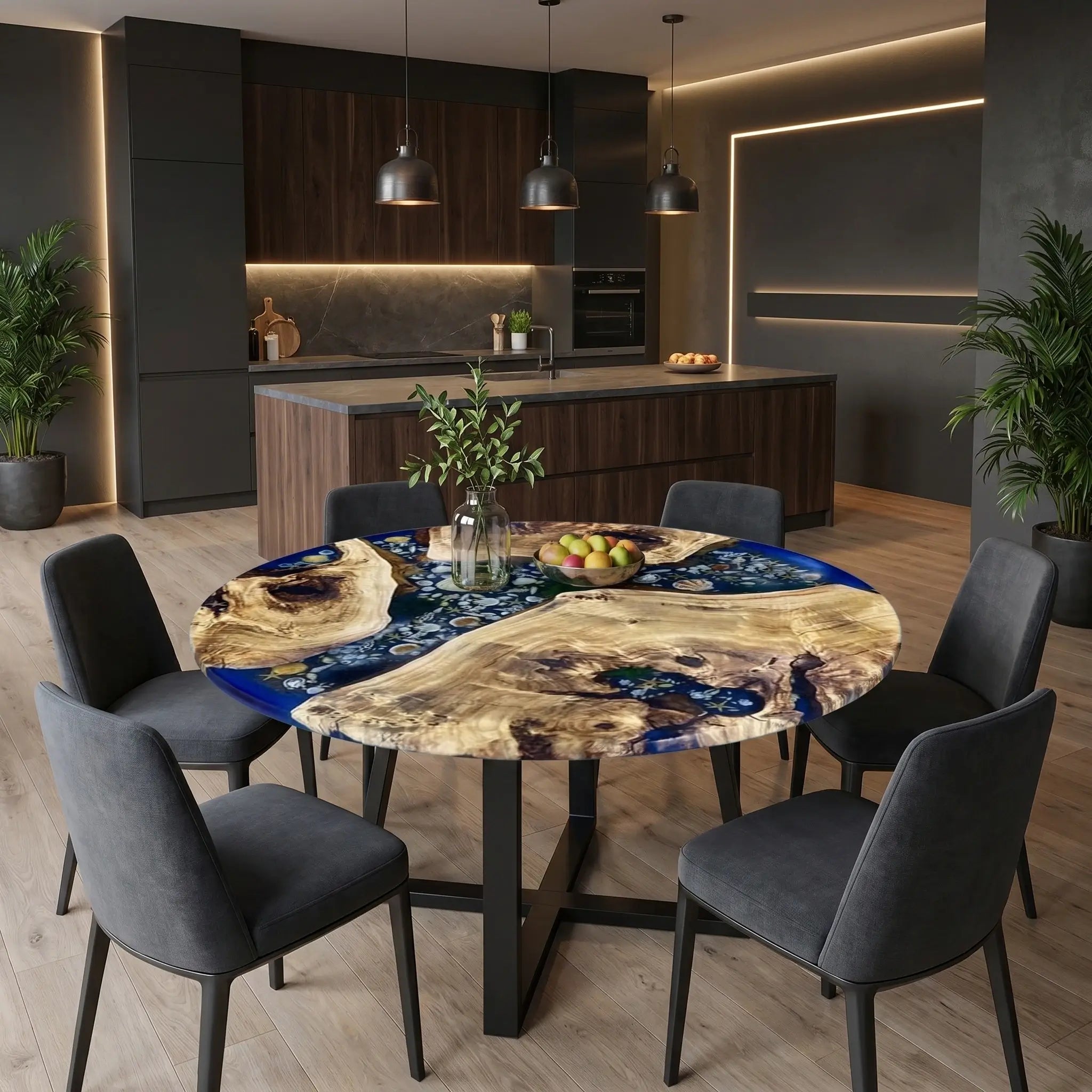 Custom-Poplar-Epoxy-Resin-Round-Coffee-Table-Blue-Resin-CXT-58-23