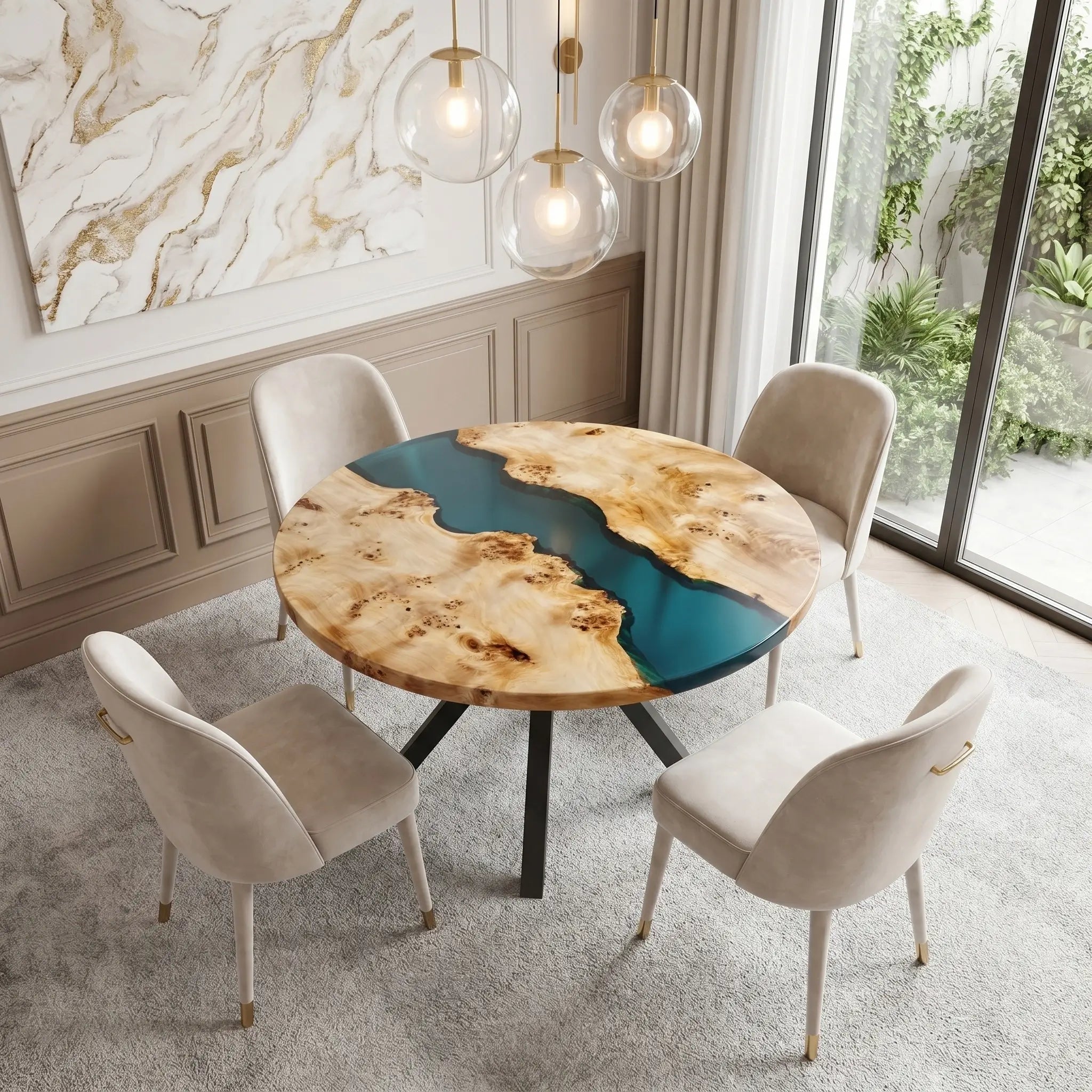 Custom-Poplar-Epoxy-Resin-Round-Coffee-Table-Blue-Resin-ERT-67-21