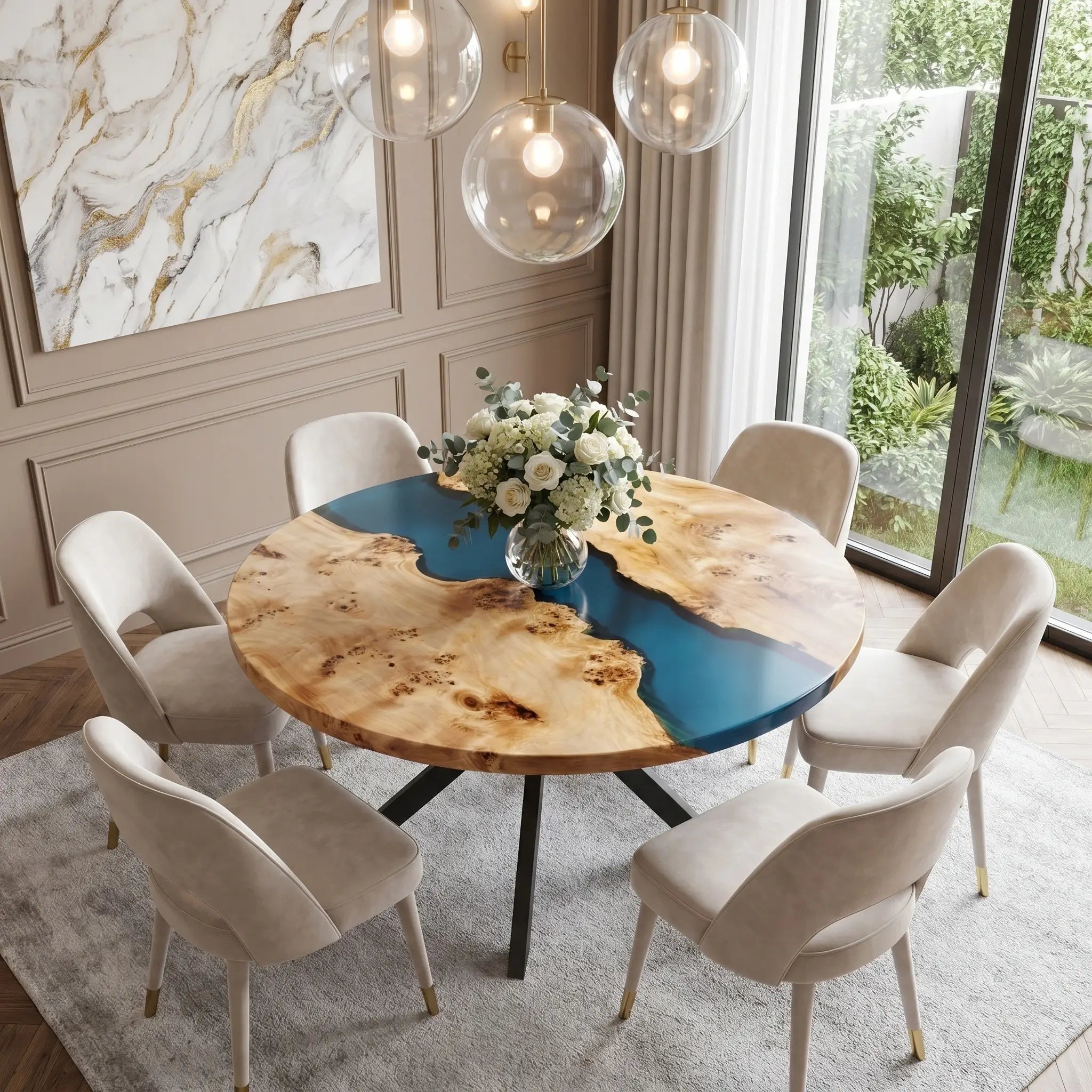 Custom-Poplar-Epoxy-Resin-Round-Coffee-Table-Blue-Resin-ERT-67-22