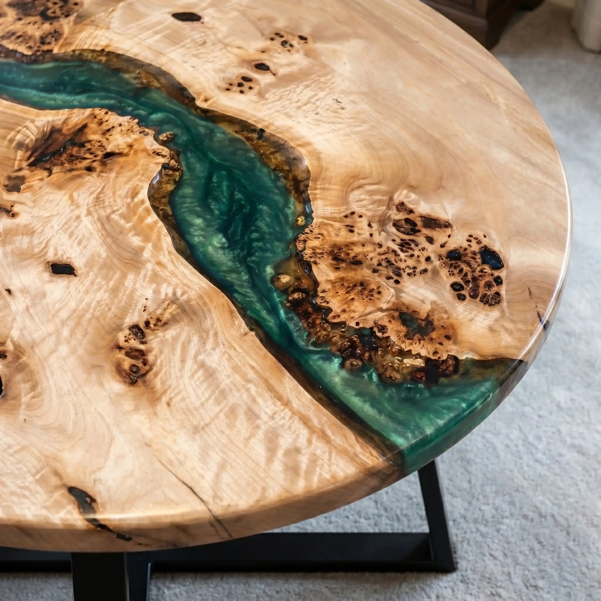 Custom-Poplar-Epoxy-Resin-Round-Coffee-Table-Blue-Resin-ERT-86-19