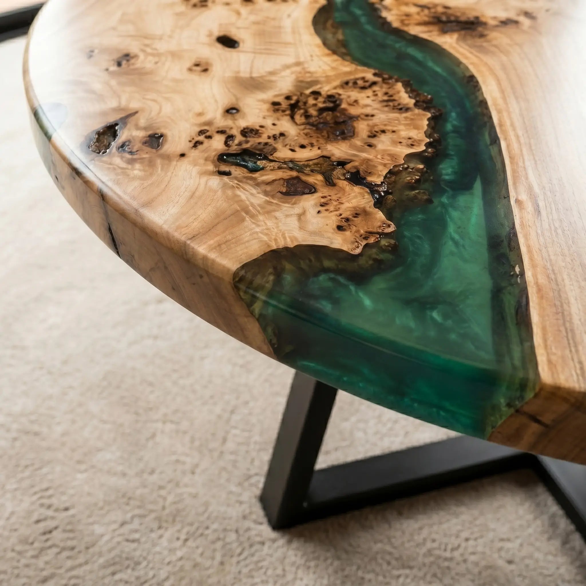 Custom-Poplar-Epoxy-Resin-Round-Coffee-Table-Blue-Resin-ERT-86-20
