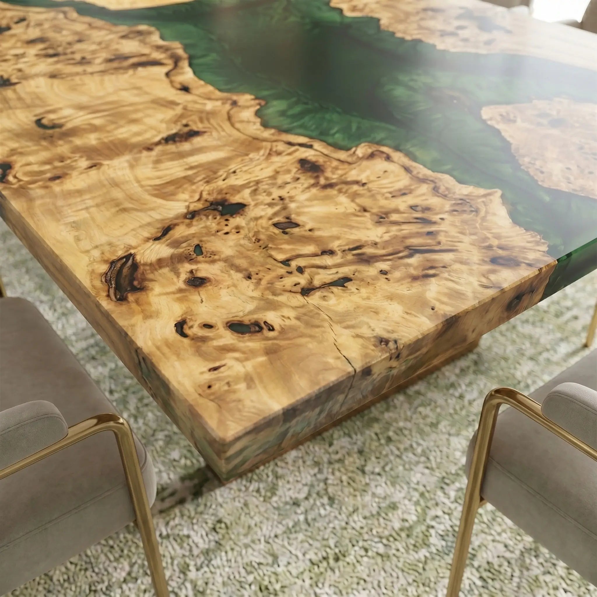 Custom-Poplar-Wood-Epoxy-Resin-River-Table-Green-Resin-ORT-77-19