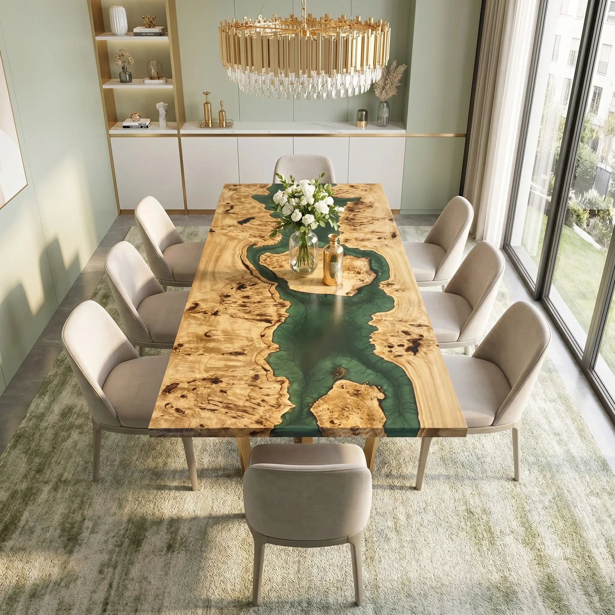 Custom-Poplar-Wood-Epoxy-Resin-River-Table-Green-Resin-ORT-77-23