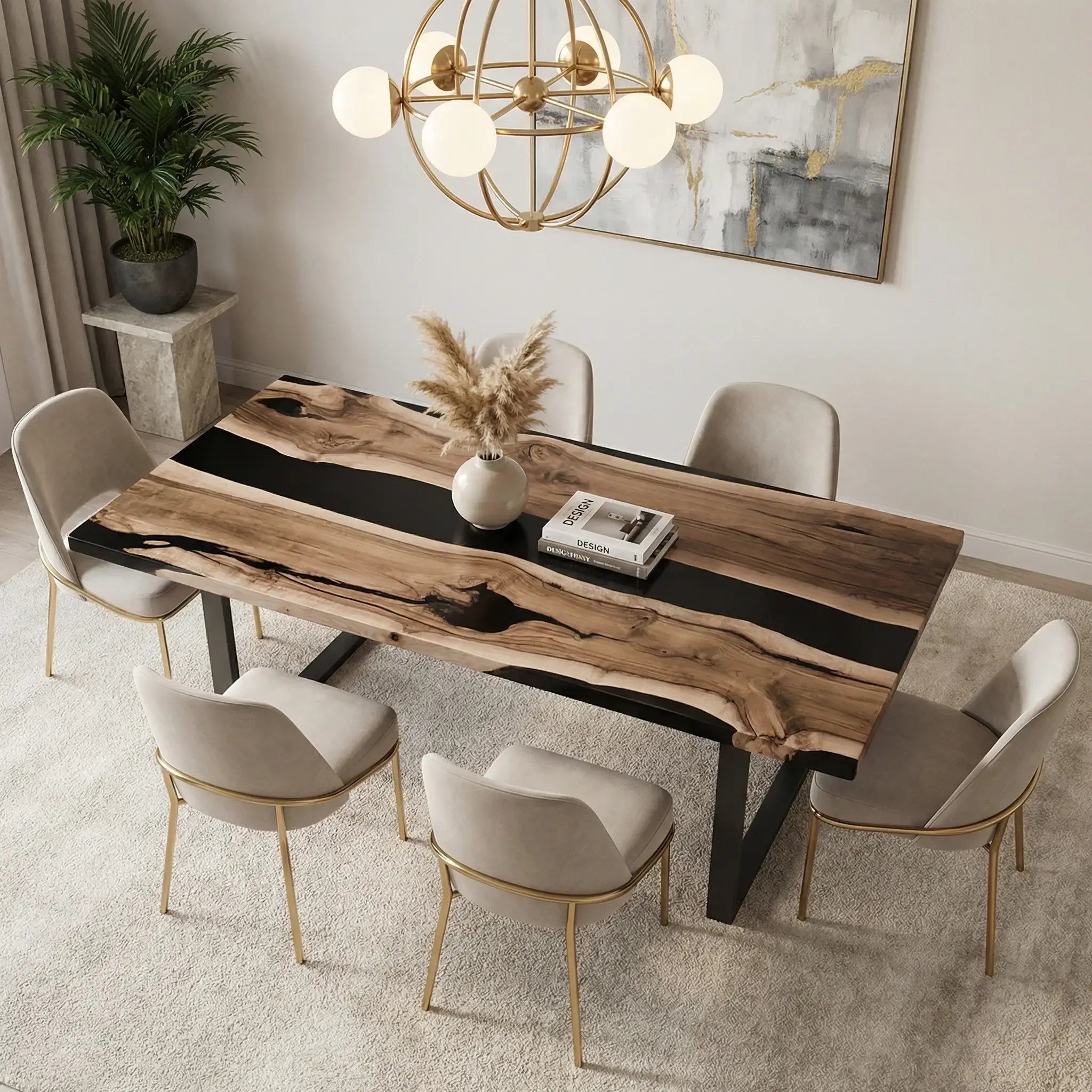 Custom-Walnut-Epoxy-Resin-River-Table-Black-Resin-RFT-94-22