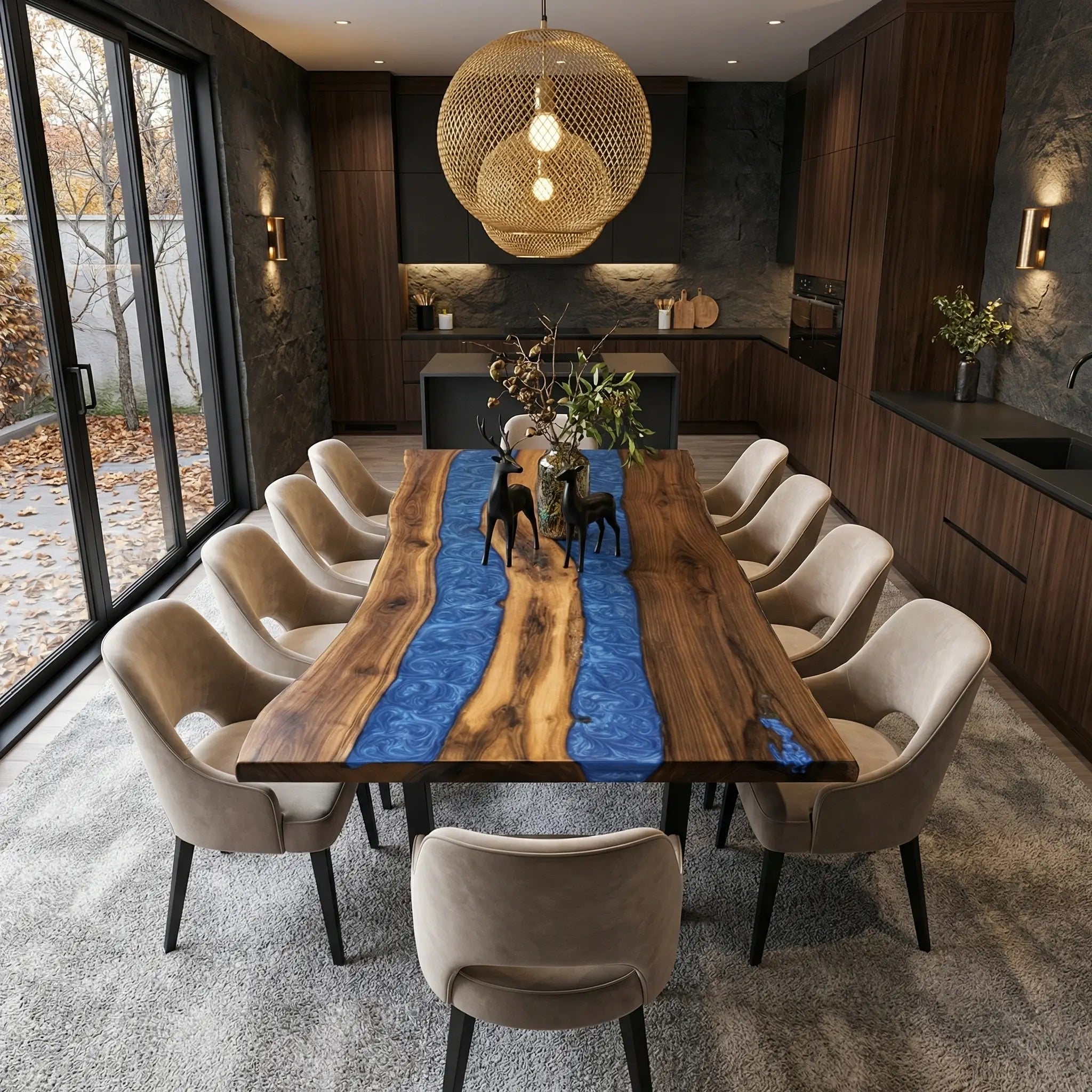 Custom-Walnut-Epoxy-Resin-River-Table-Blue-Resin-WER-78-18