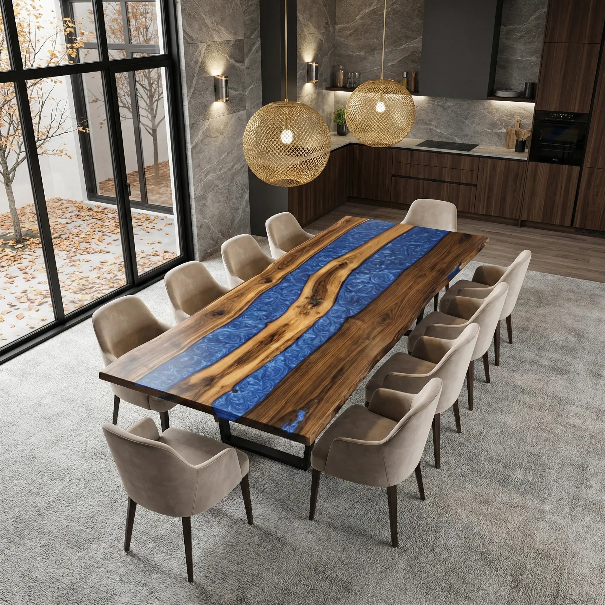 Custom-Walnut-Epoxy-Resin-River-Table-Blue-Resin-WER-78-22