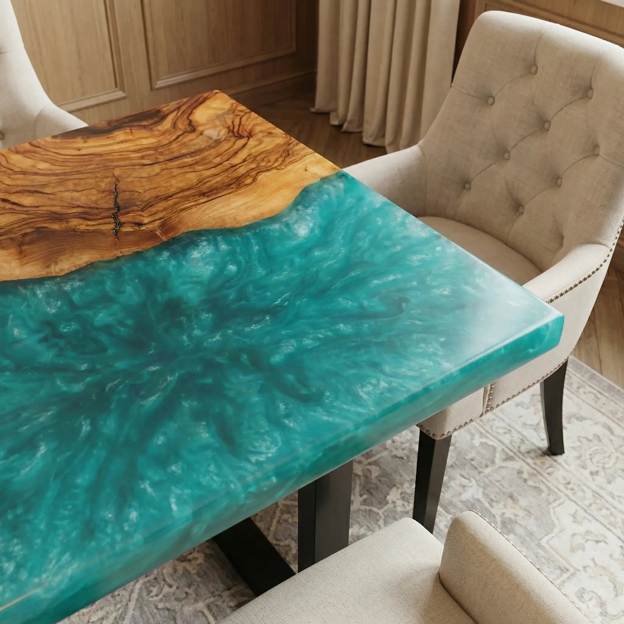 Custom-Walnut-Epoxy-Resin-River-Table-Blue-Resin-WRT-72-20