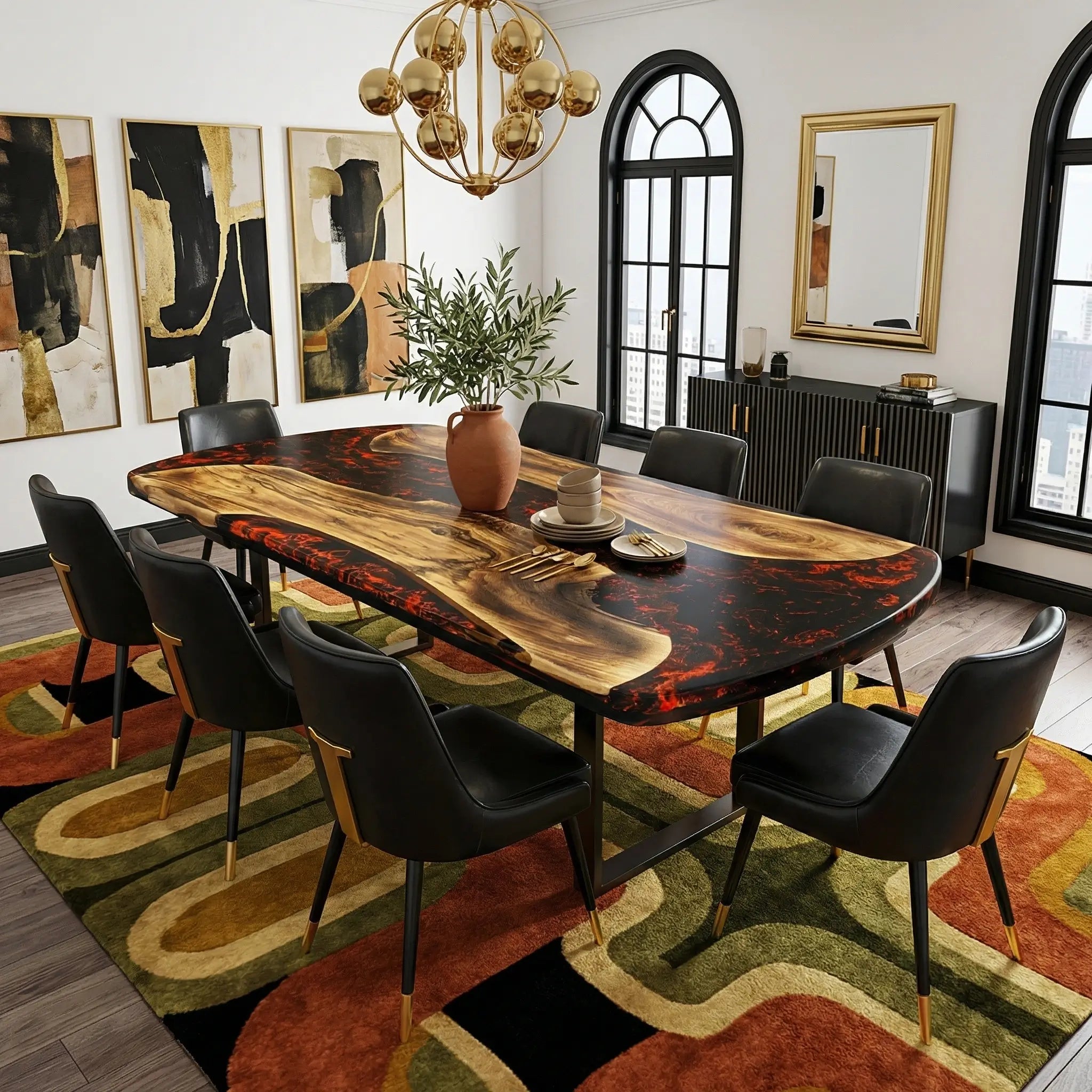 Custom-Walnut-Epoxy-Resin-River-Table-Flame-Resin-ETT-74-22