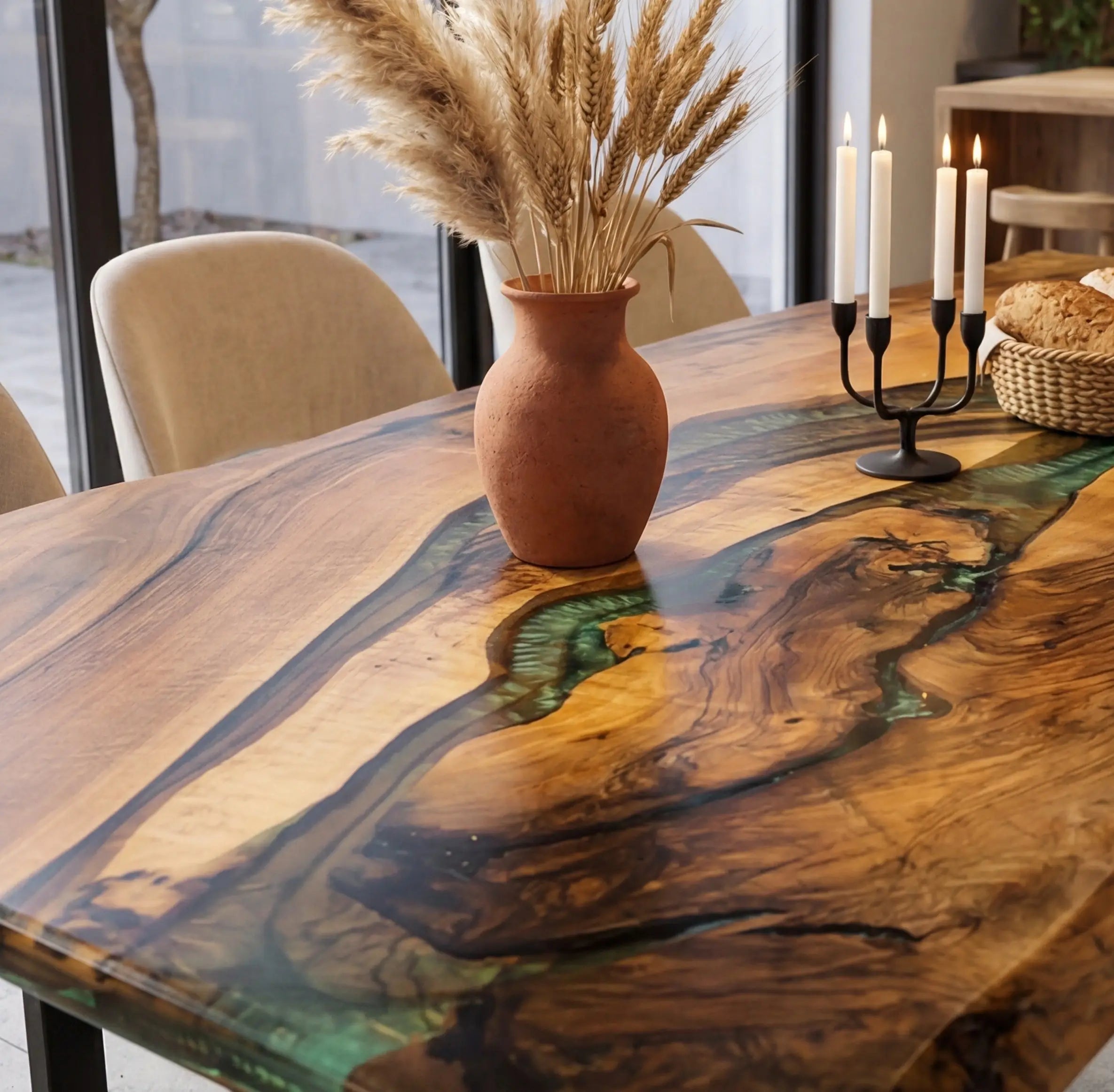 Custom-Walnut-Epoxy-Resin-River-Table-Green-Resin-QTR-84-21