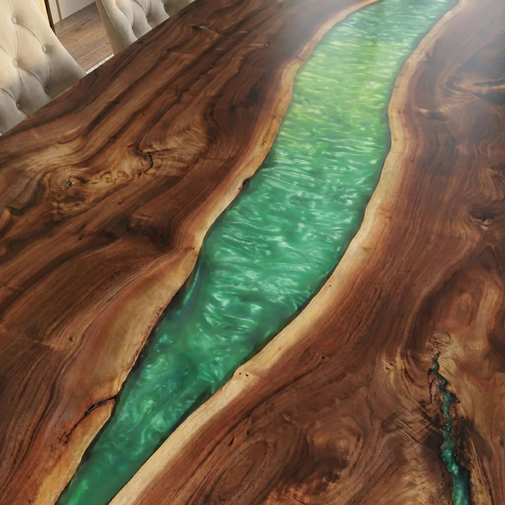 Custom-Walnut-Epoxy-Resin-River-Table-Green-Resin-WKT-72-22