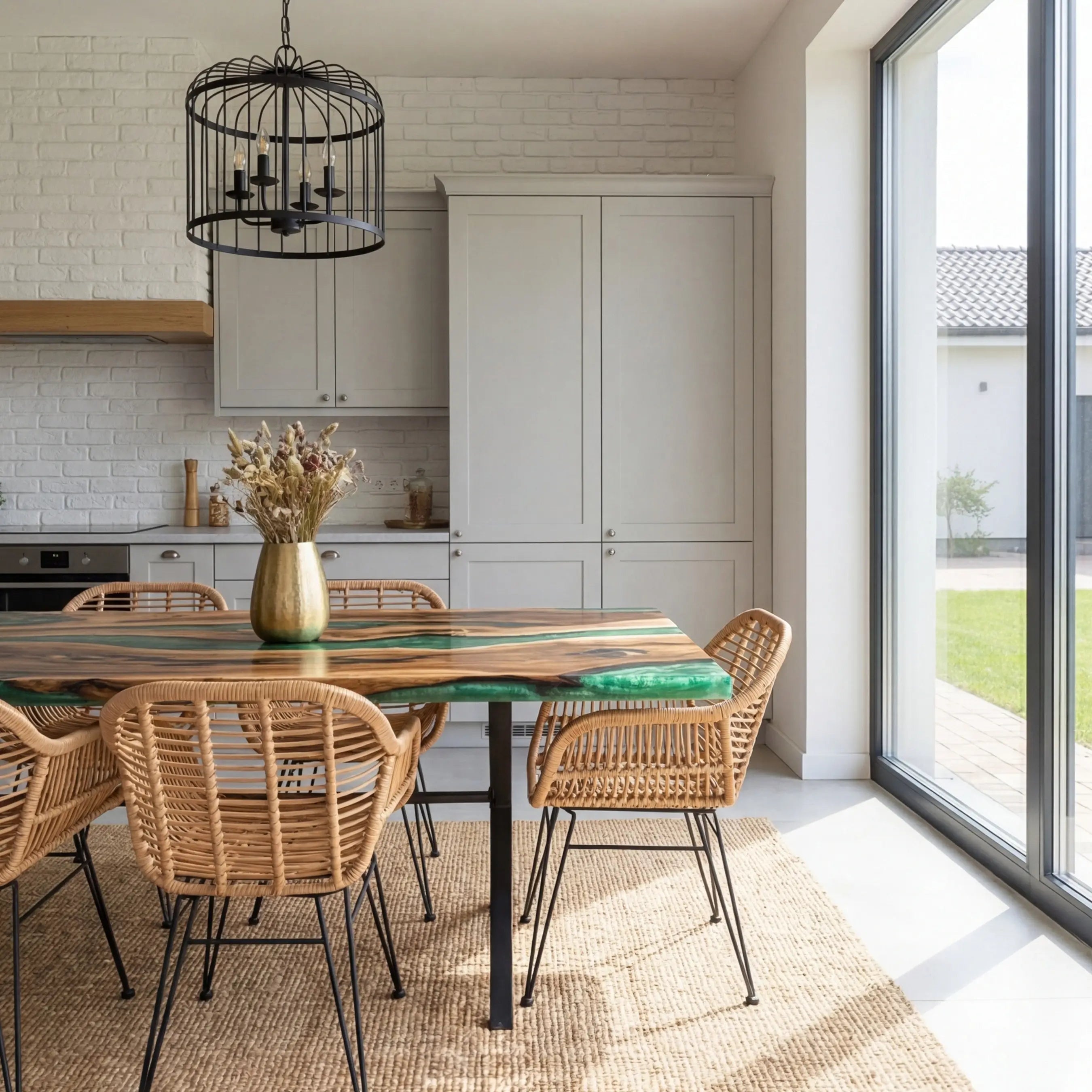 Custom-Walnut-Epoxy-Resin-River-Table-Green-Resin-WQT-82-19