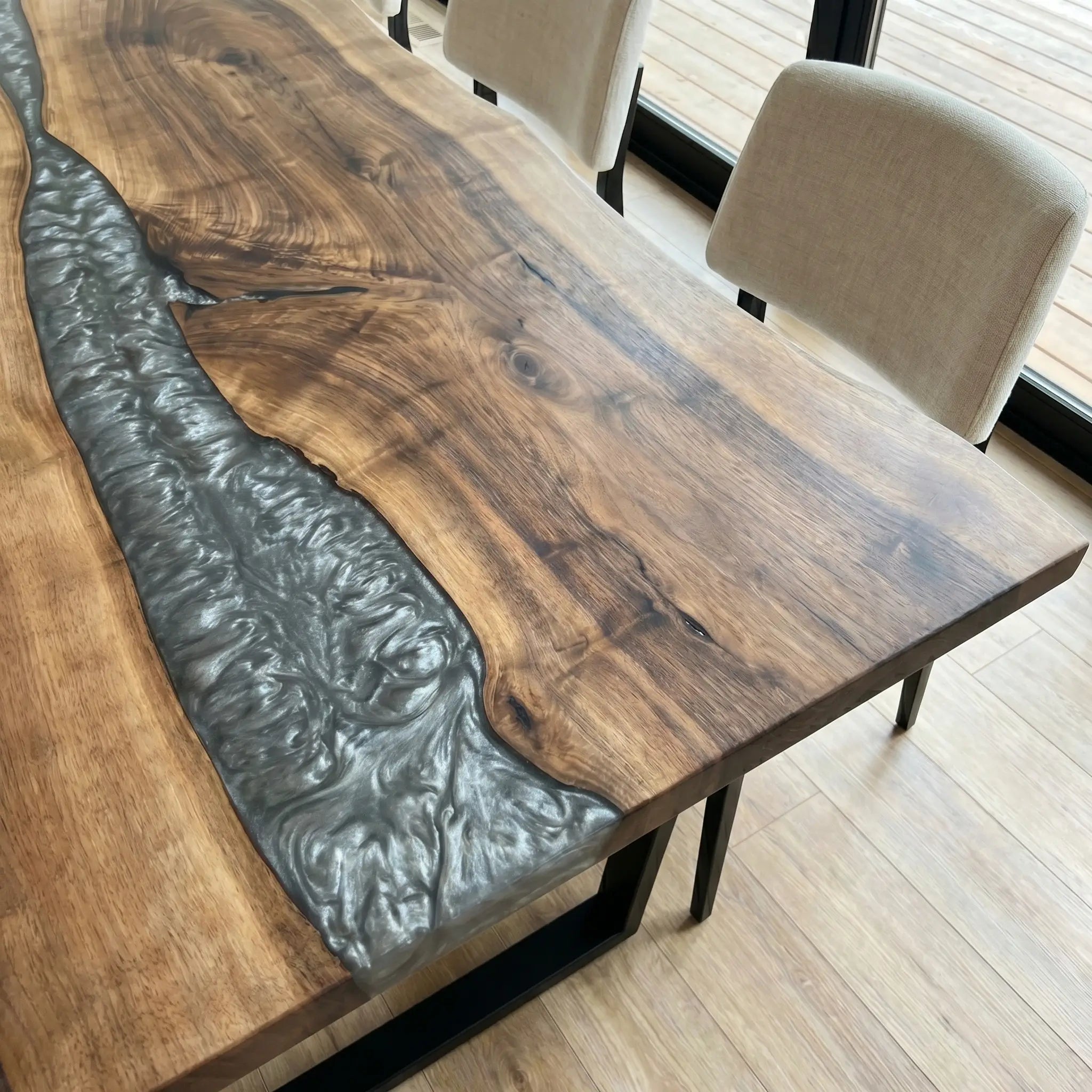 Custom-Walnut-Epoxy-Resin-River-Table-Pearl-Silver-KRT-52-24