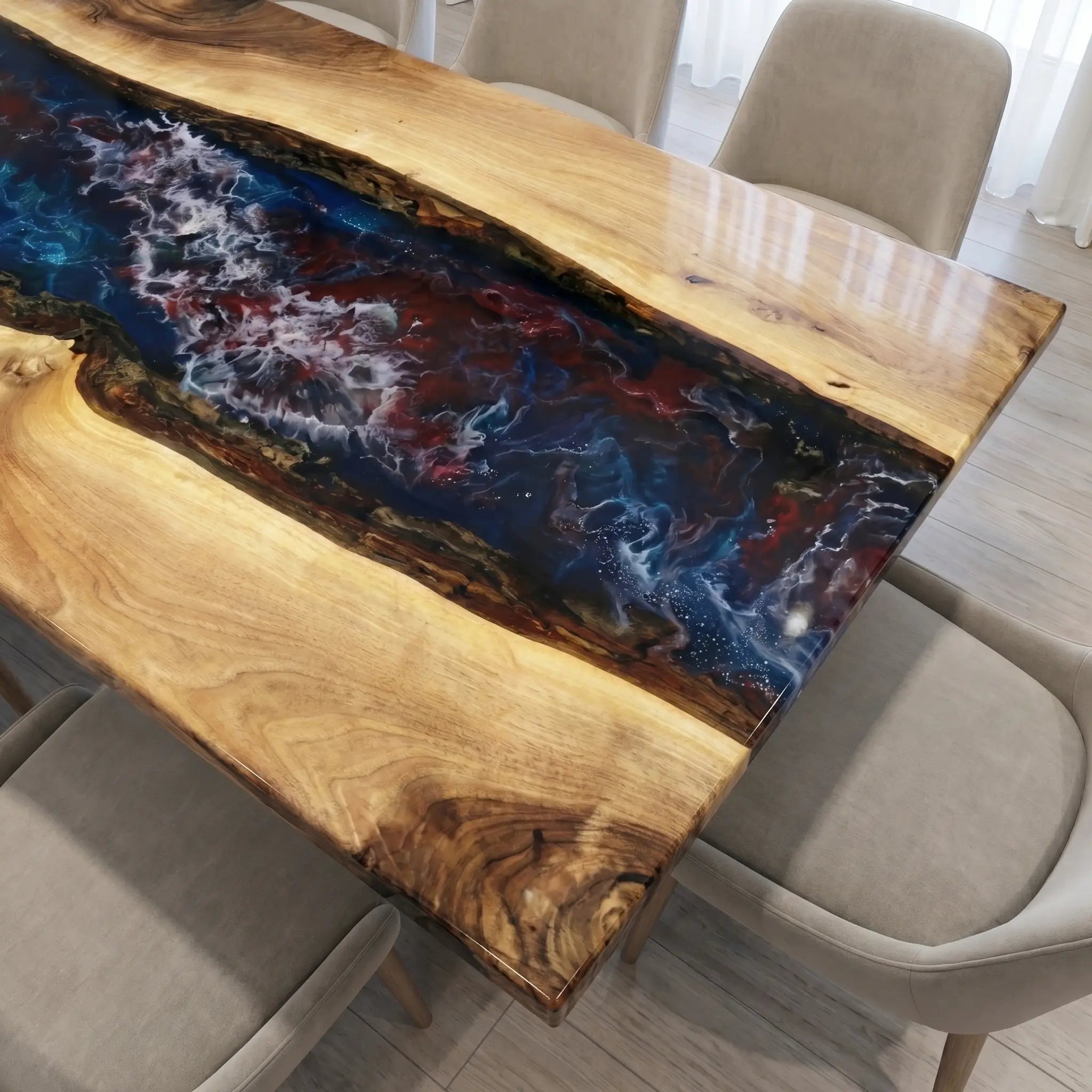Custom-Walnut-Epoxy-Resin-River-Table-Red-White-Blue-Resin-WRT-39-18