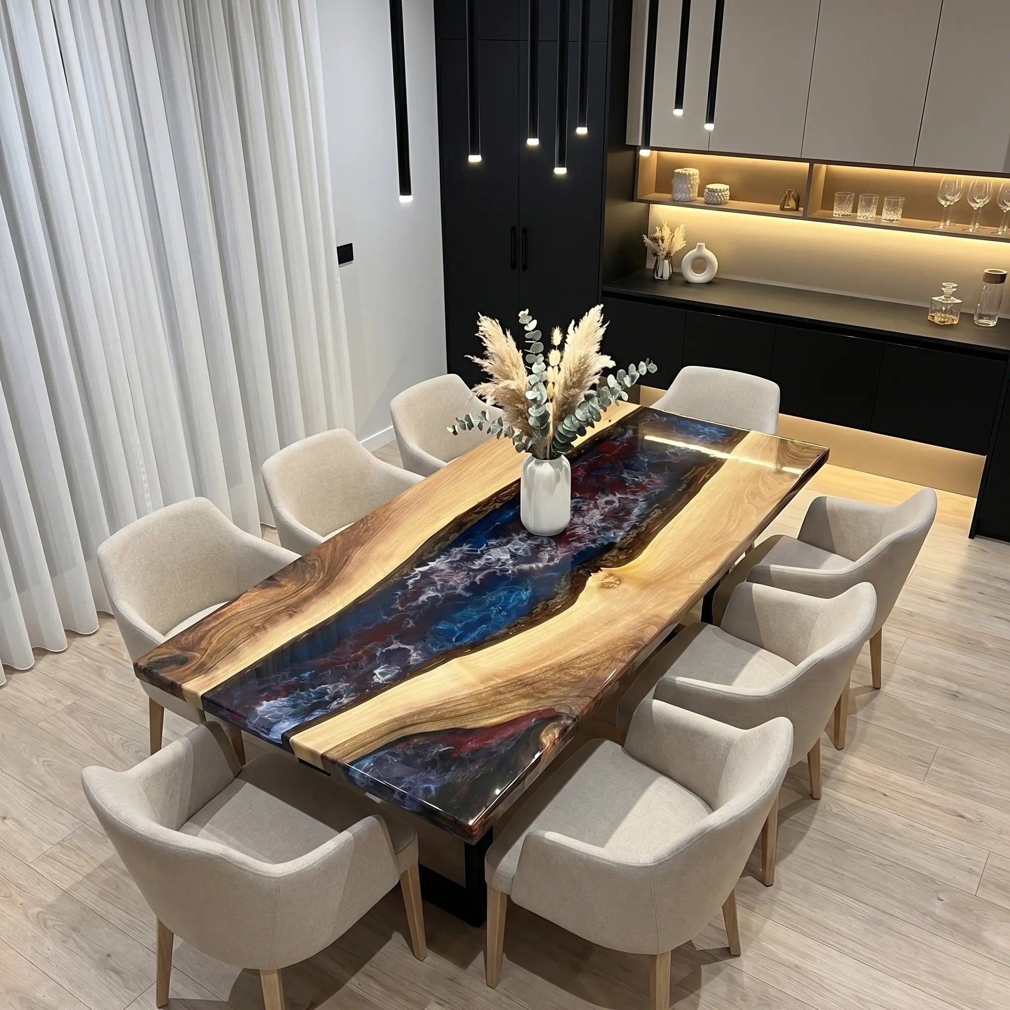 Custom-Walnut-Epoxy-Resin-River-Table-Red-White-Blue-Resin-WRT-39-21