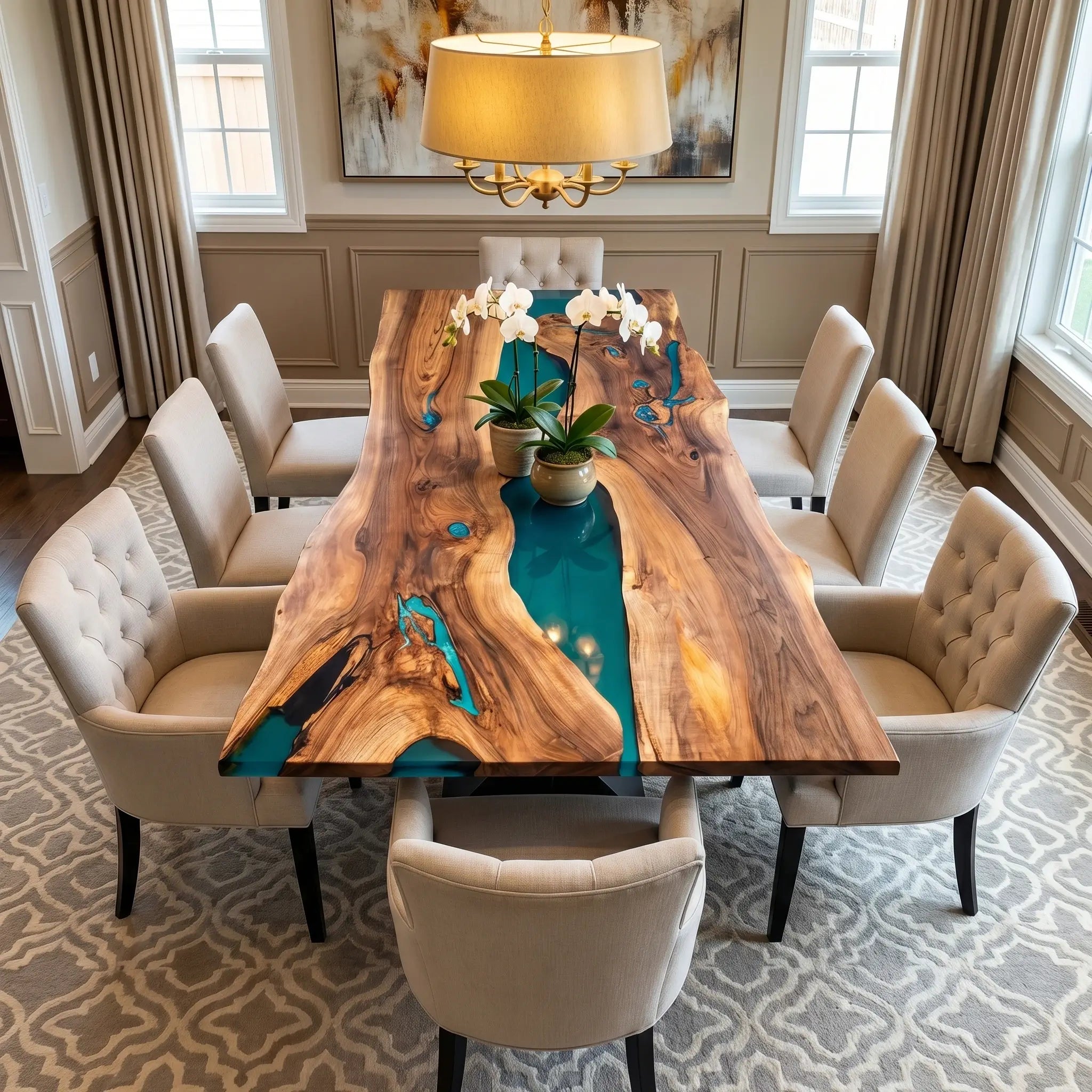 Custom-Walnut-Epoxy-Resin-River-Table-Turquoise-Resin-AXY-27-18
