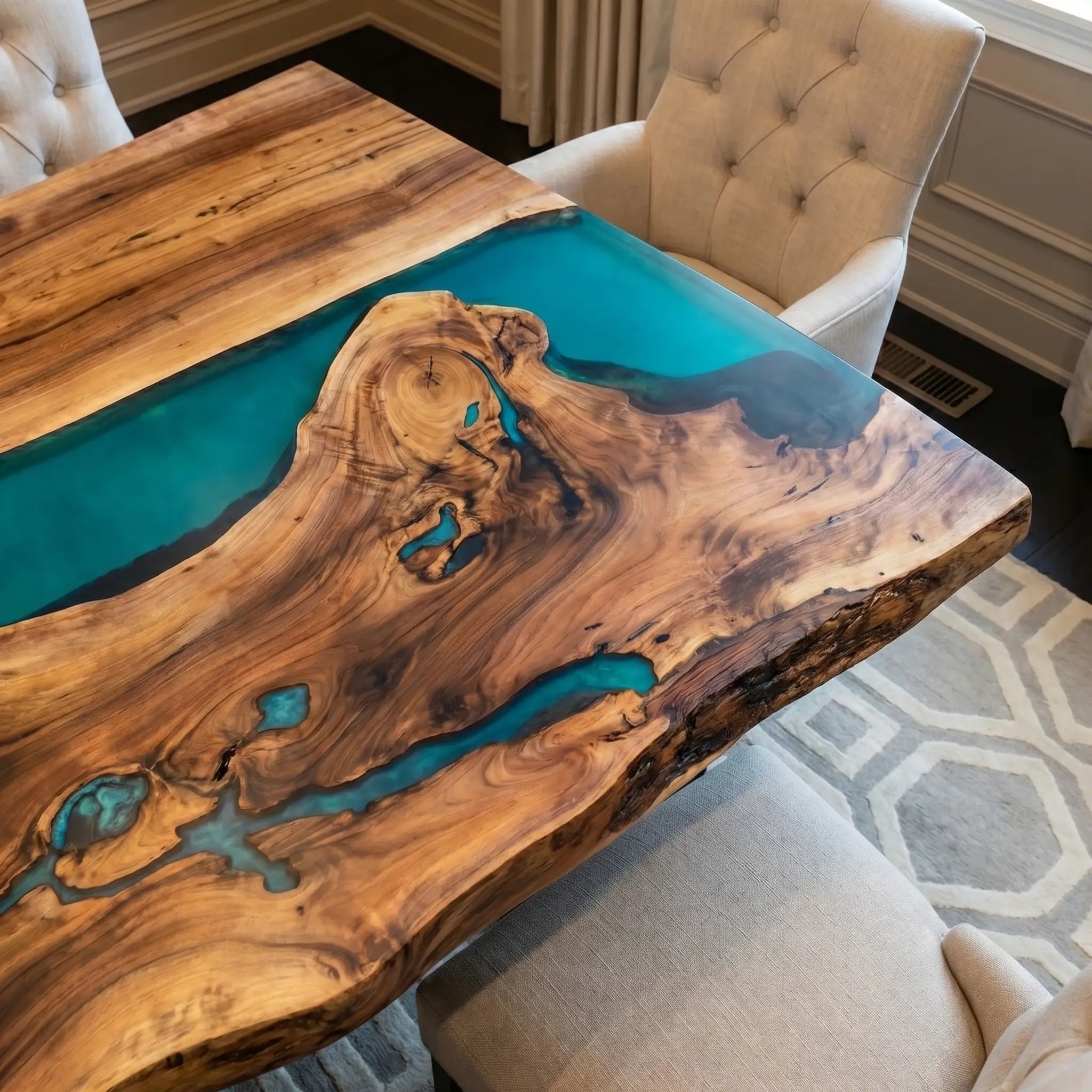 Custom-Walnut-Epoxy-Resin-River-Table-Turquoise-Resin-AXY-27-19