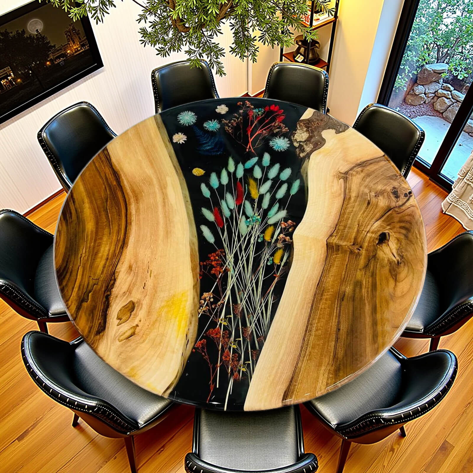 custom-walnut-epoxy-resin-round-coffee-table-black-resin-wrt-33-53