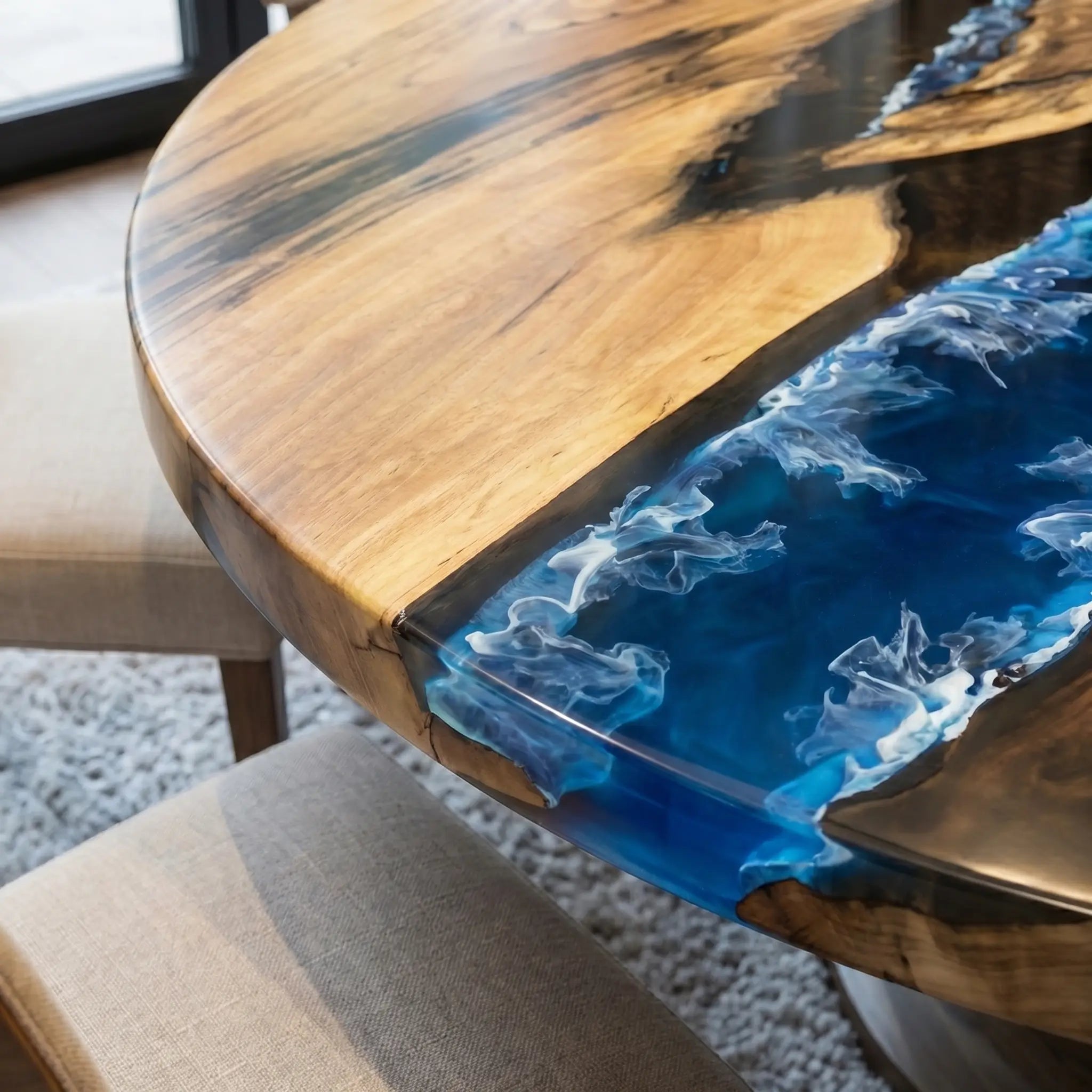 Custom-Walnut-Epoxy-Resin-Round-Coffee-Table-Blue-Ocean-ERV-23-20