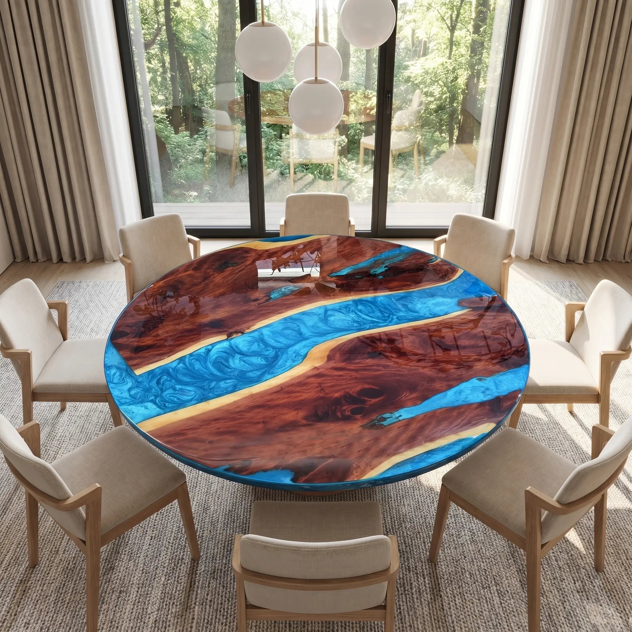 Custom-Walnut-Epoxy-Resin-Round-Coffee-Table-Blue-Resin-ETT-11-22