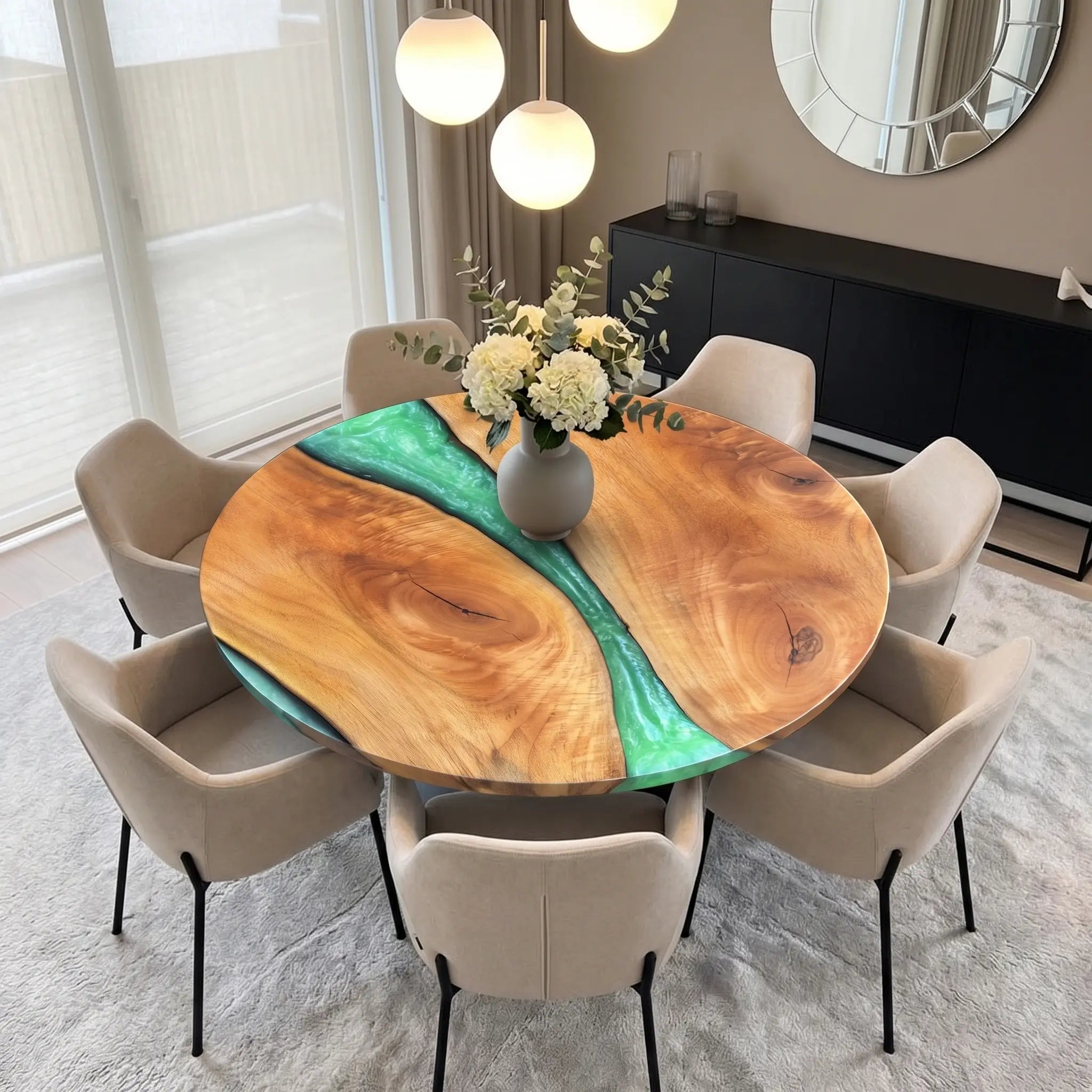Custom-Walnut-Epoxy-Resin-Round-Coffee-Table-Green-Resin-WPT-47-18