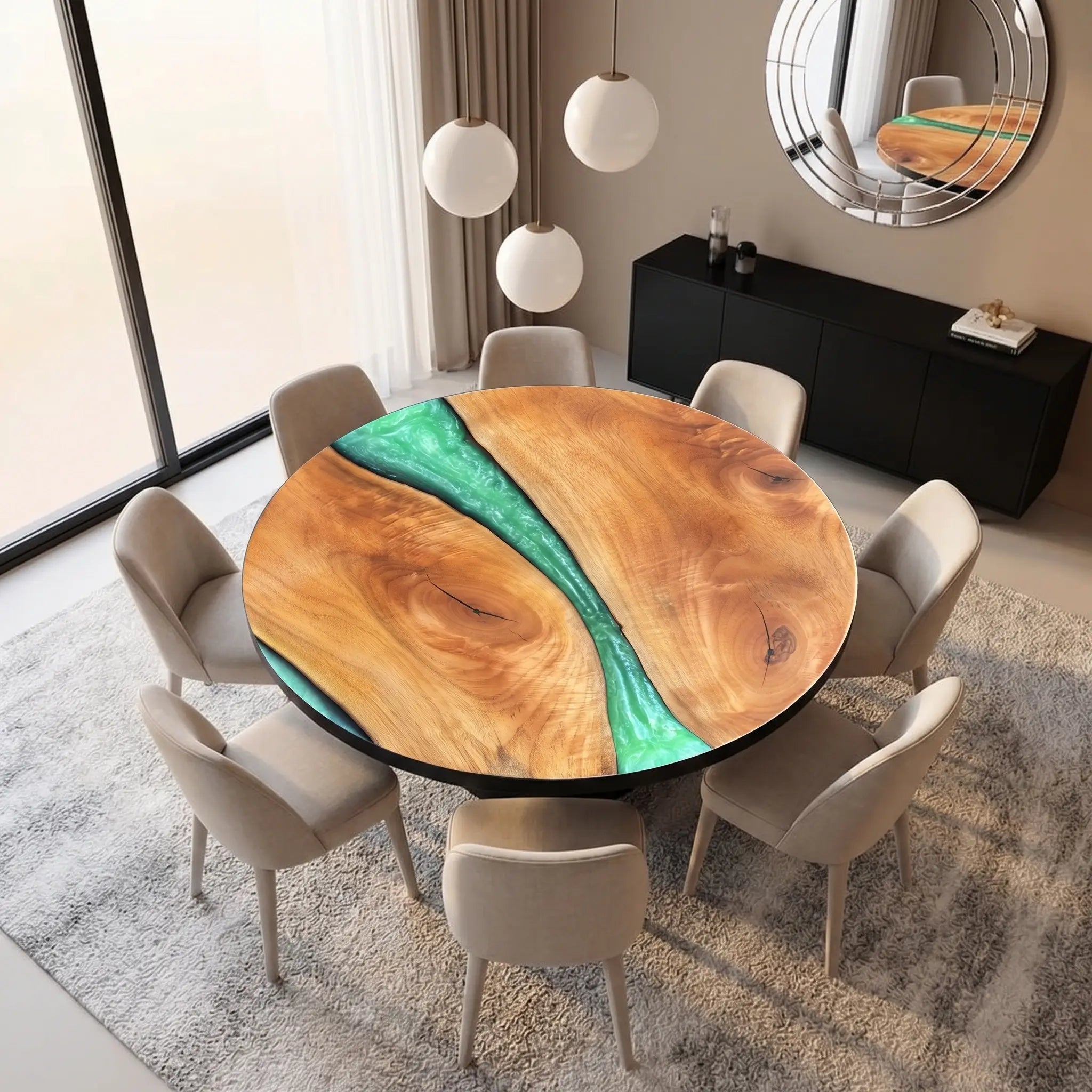 Custom-Walnut-Epoxy-Resin-Round-Coffee-Table-Green-Resin-WPT-47-21