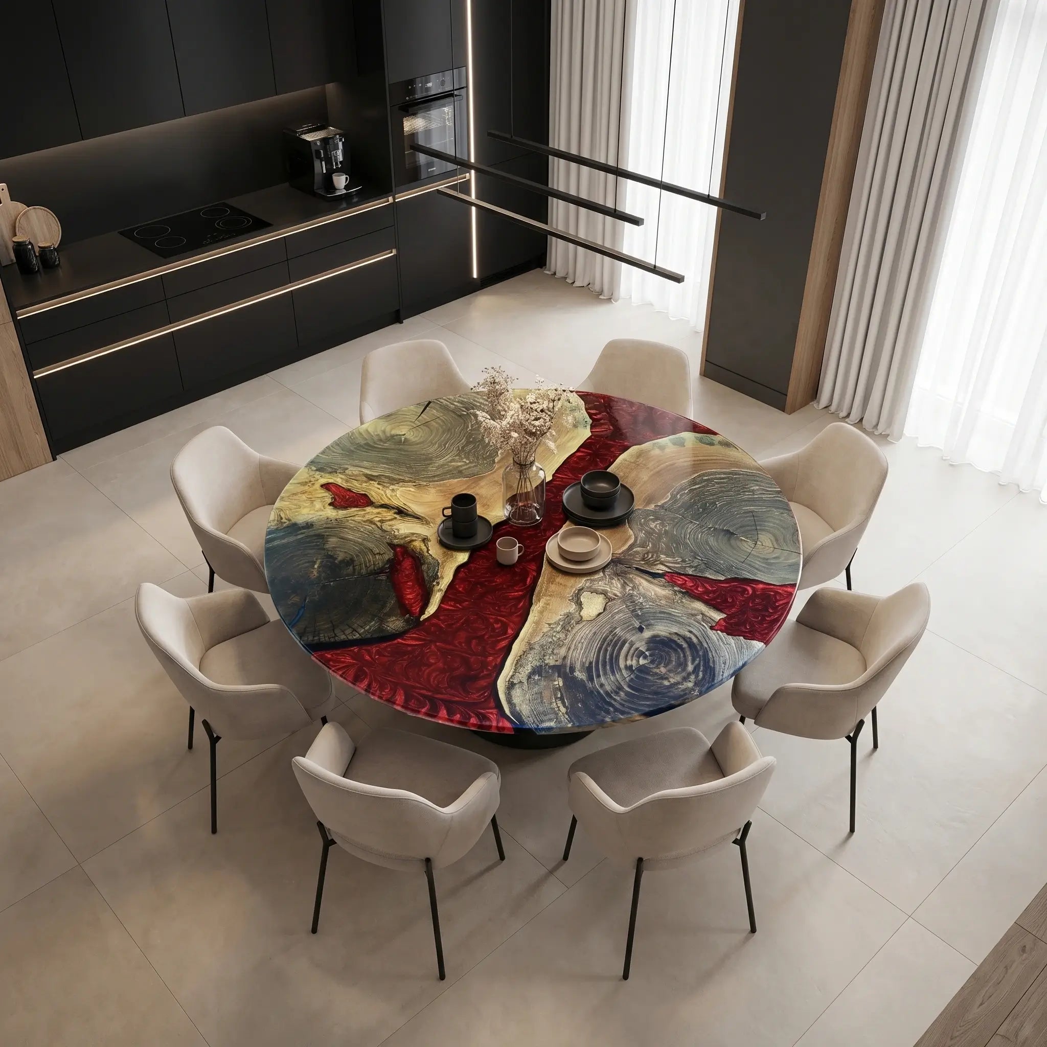 Custom-Walnut-Epoxy-Resin-Round-Coffee-Table-Red-Resin-YKT-45-18