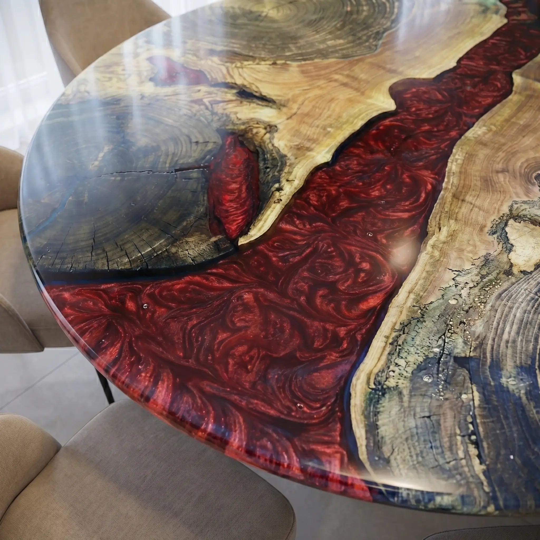Custom-Walnut-Epoxy-Resin-Round-Coffee-Table-Red-Resin-YKT-45-19