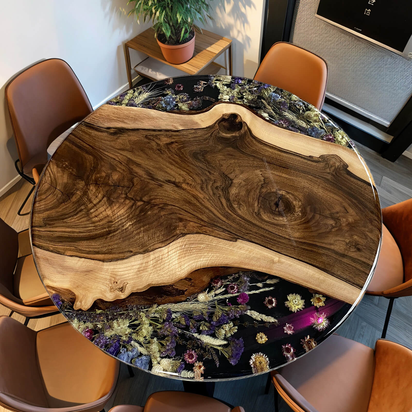 custom-walnut-epoxy-resin-round-flower-coffee-table-black-resin-ett-36-78