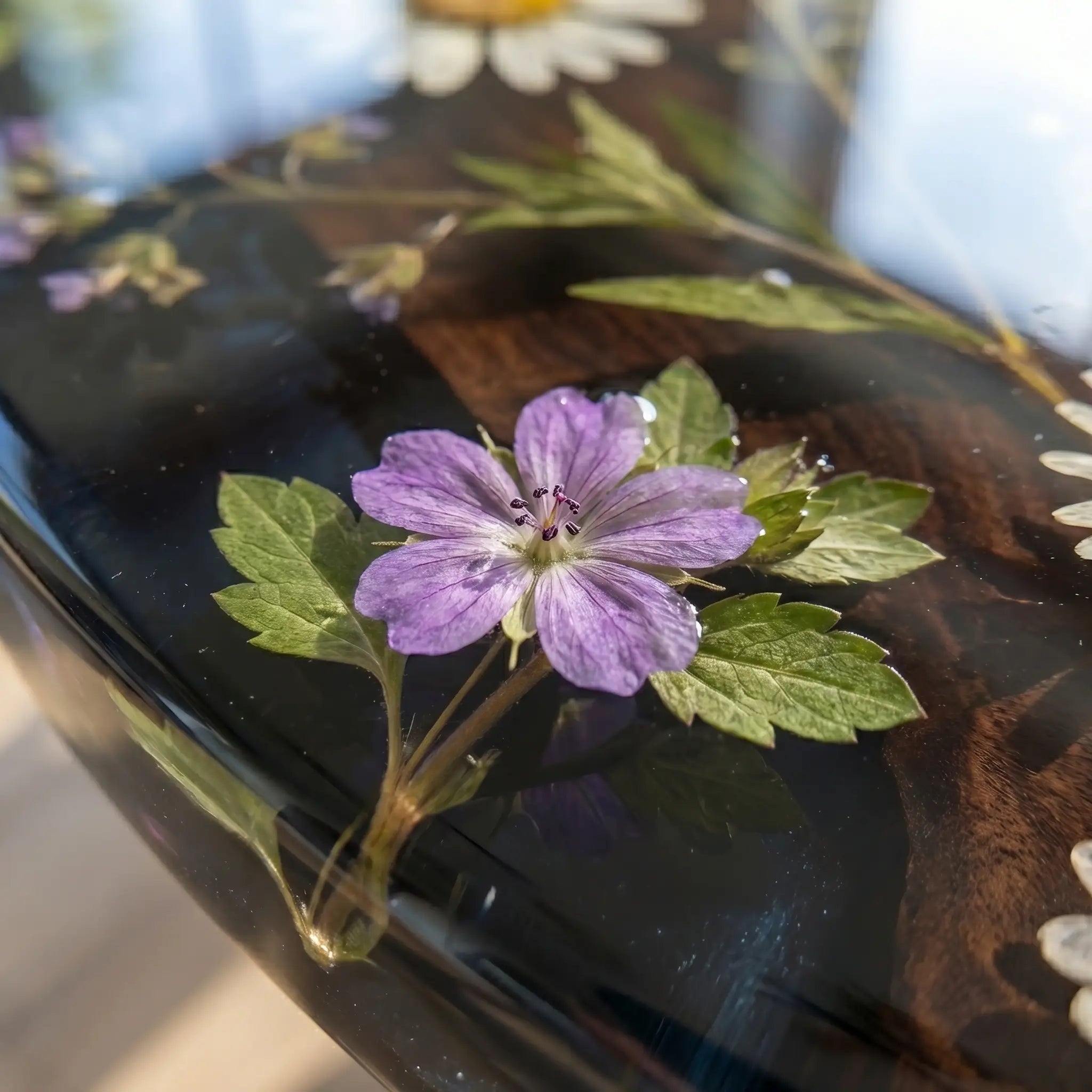 Custom-Walnut-Epoxy-Resin-Round-Flower-Coffee-Table-Black-Resin-ETT-36-19