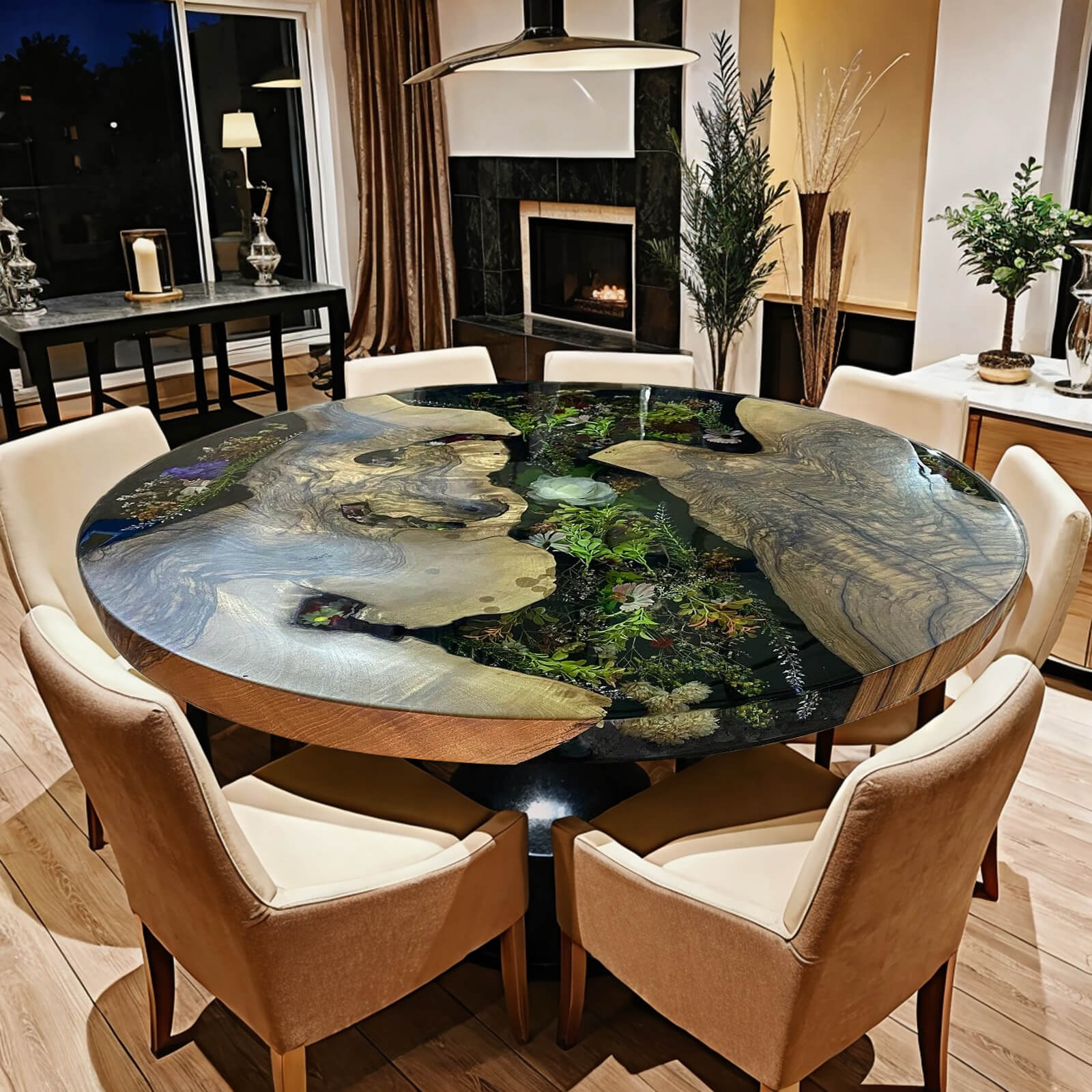 custom-walnut-epoxy-resin-round-flower-coffee-table-green-resin-ett-77-83