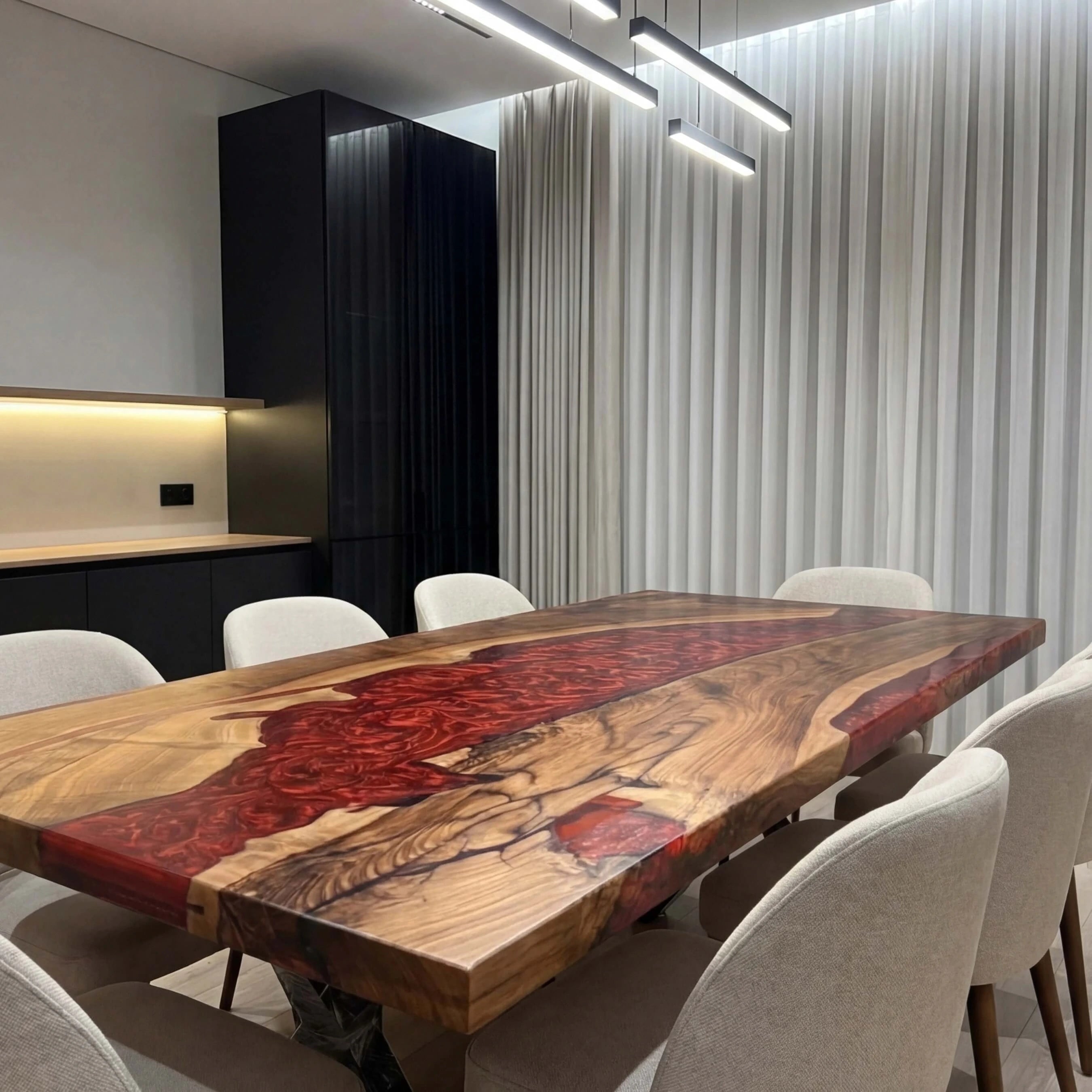 Custom-Walnut-Wood-Epoxy-Resin-River-Table-Red-Resin-WRT-85-21