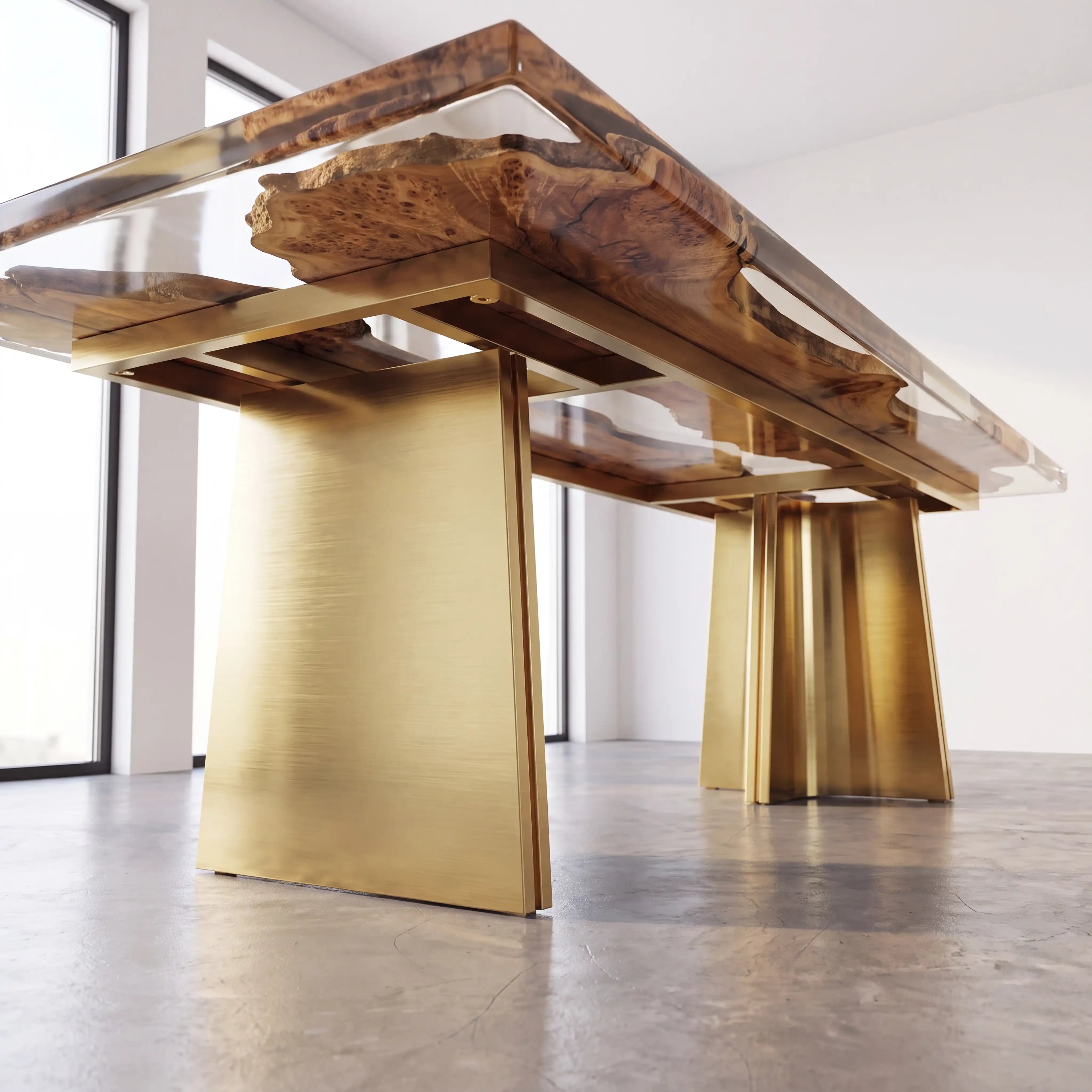 Gold Metal Table Base TL08