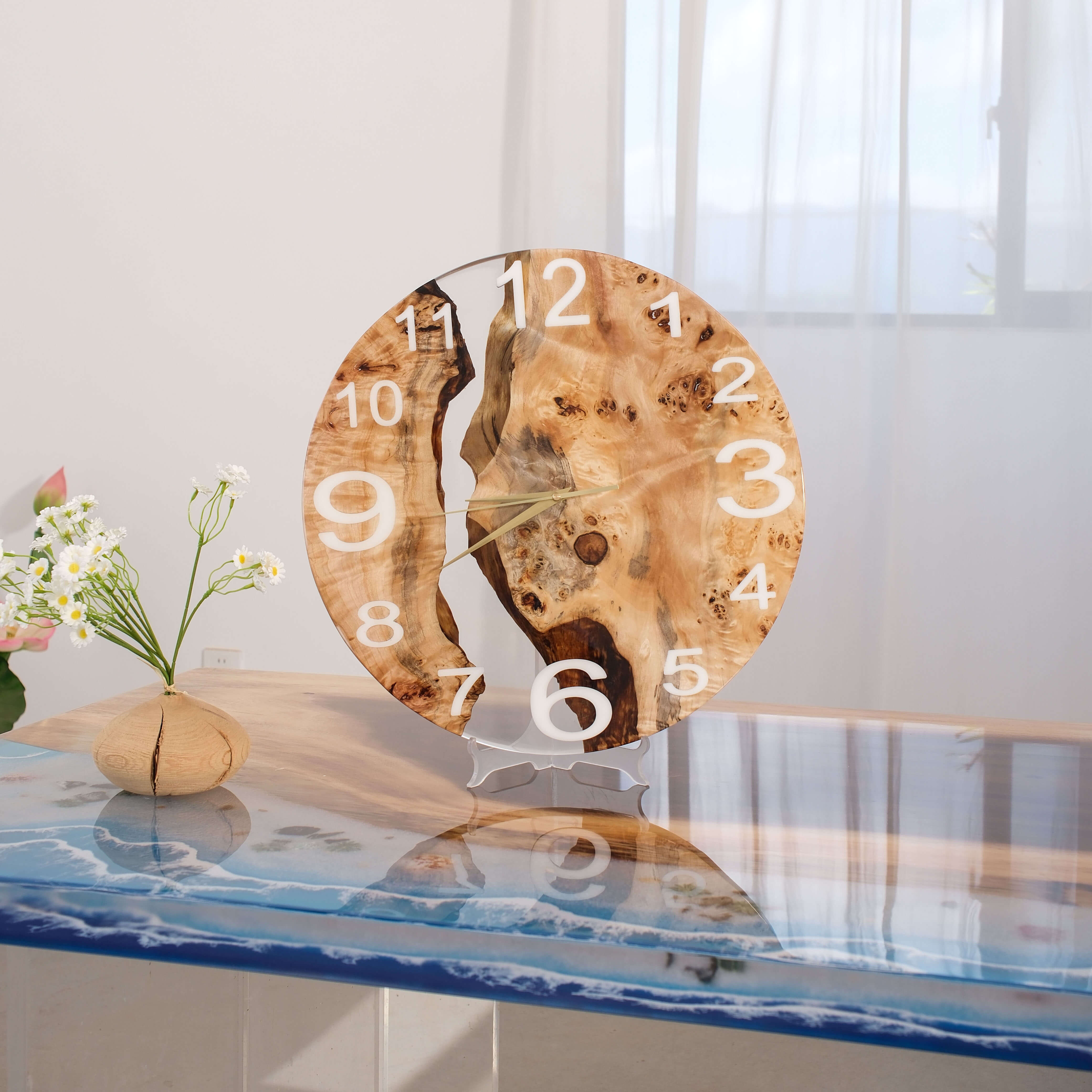 poplar-epoxy-resin-wood-wall-clock-clx102-6