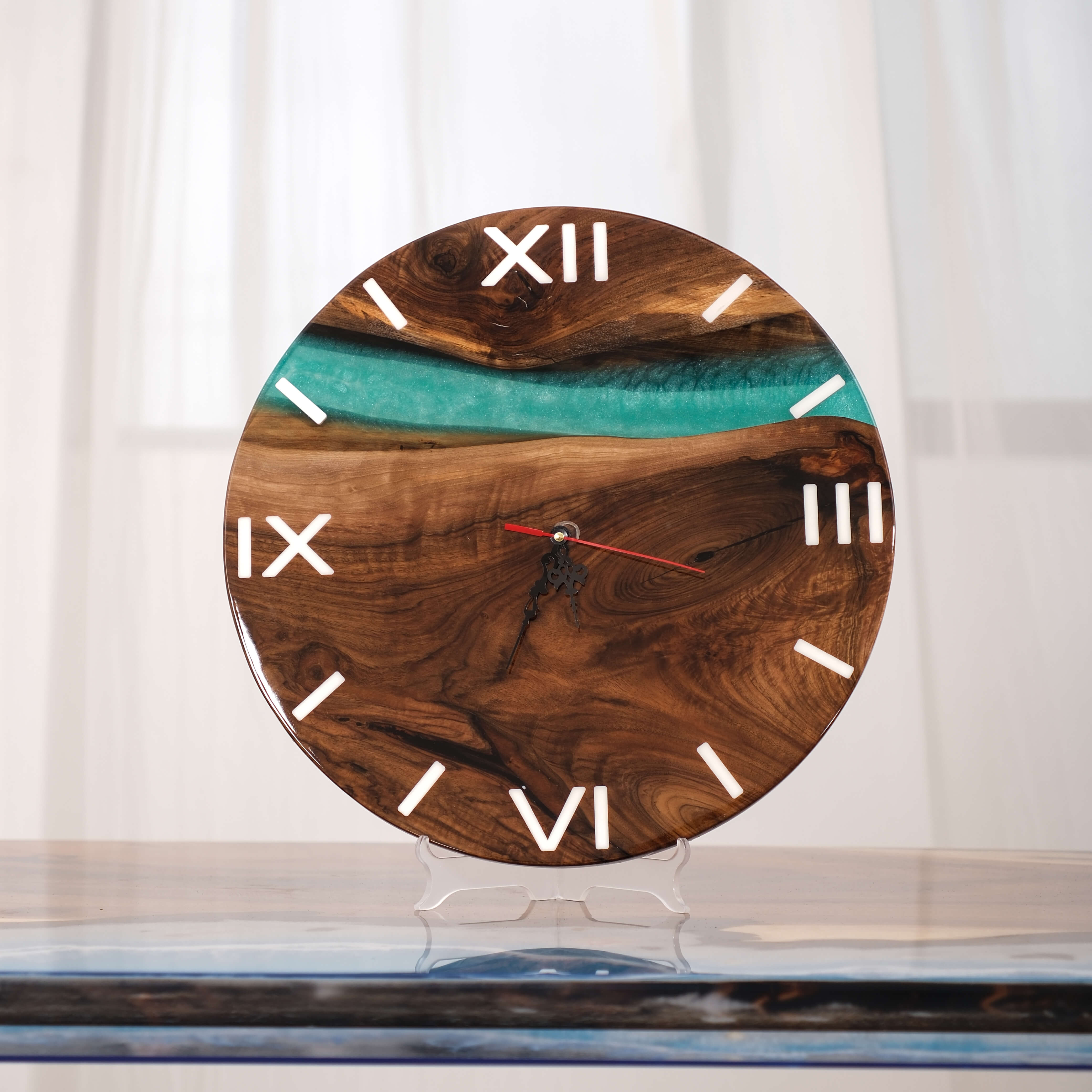 walnut-epoxy-resin-wood-wall-clock-wrx84-74