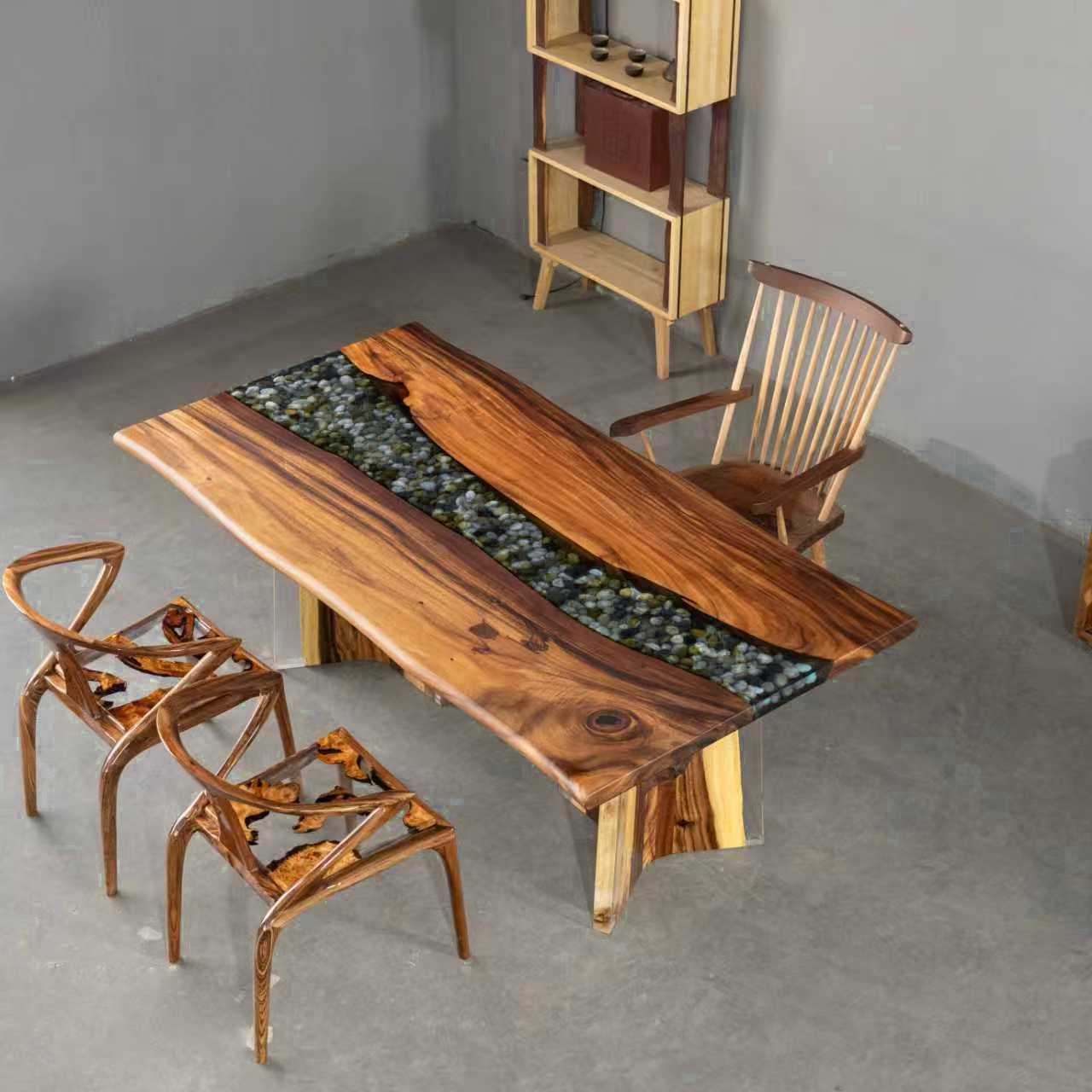 Custom Walnut Epoxy Resin Table Full Payment $3,219.53 for Bryce &amp; Debbie Hamilton