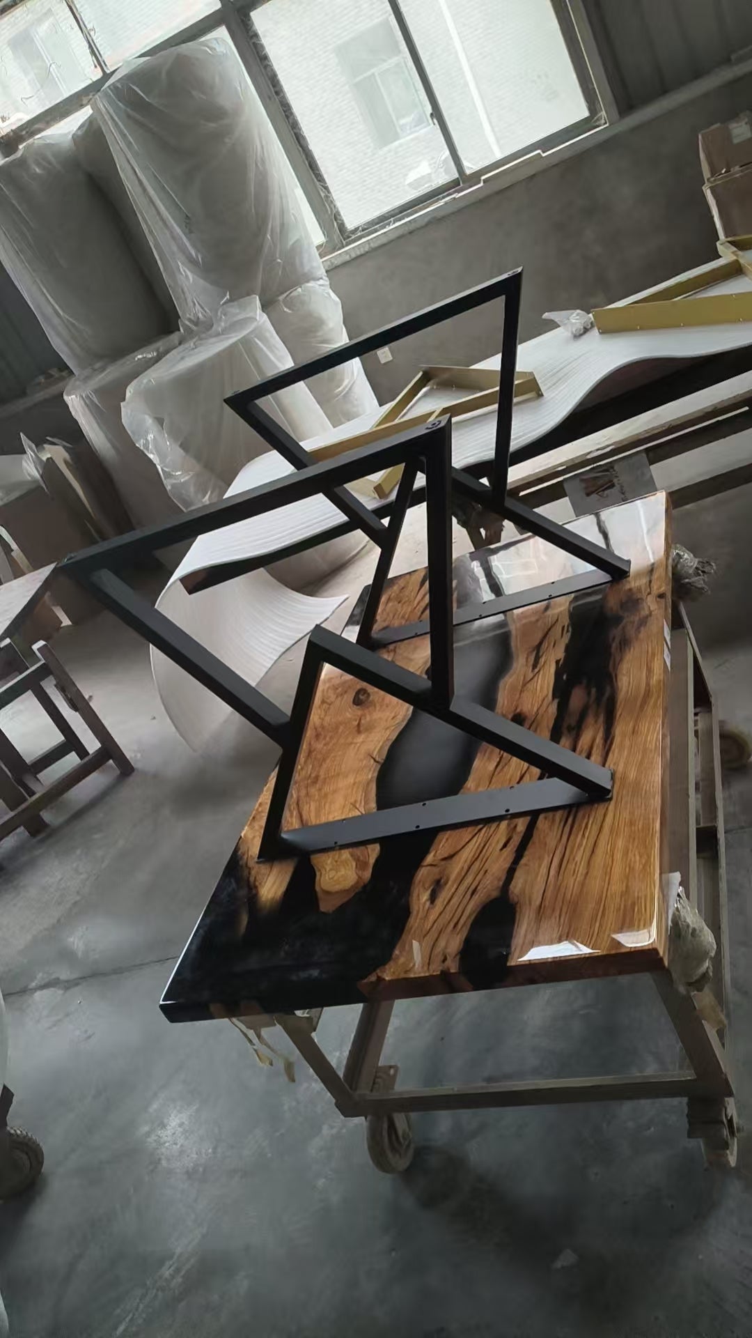 Christmas Promotion-60" × 36" Olive Wood Dining Table from CREATEA TABLE